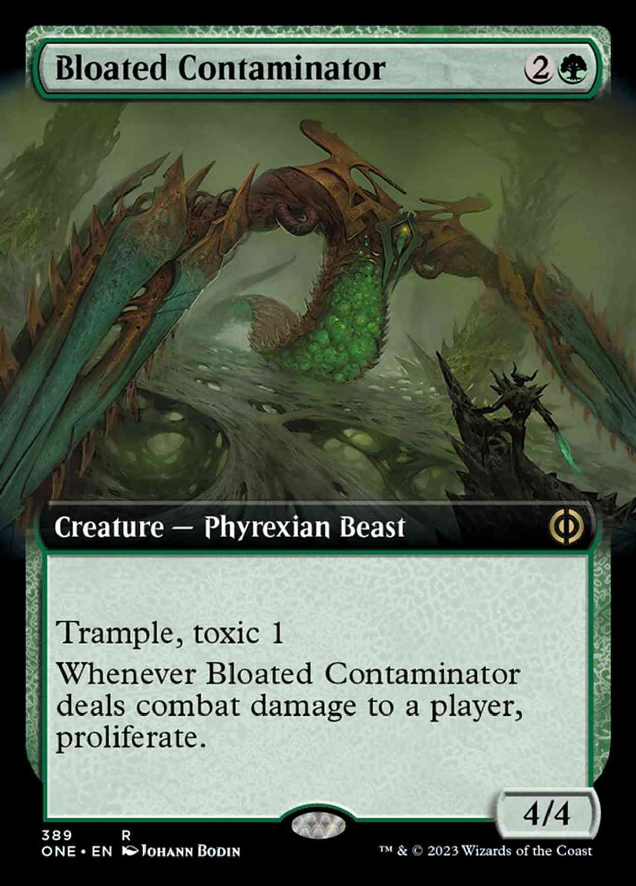 Bloated Contaminator (Extended Art) magic card front