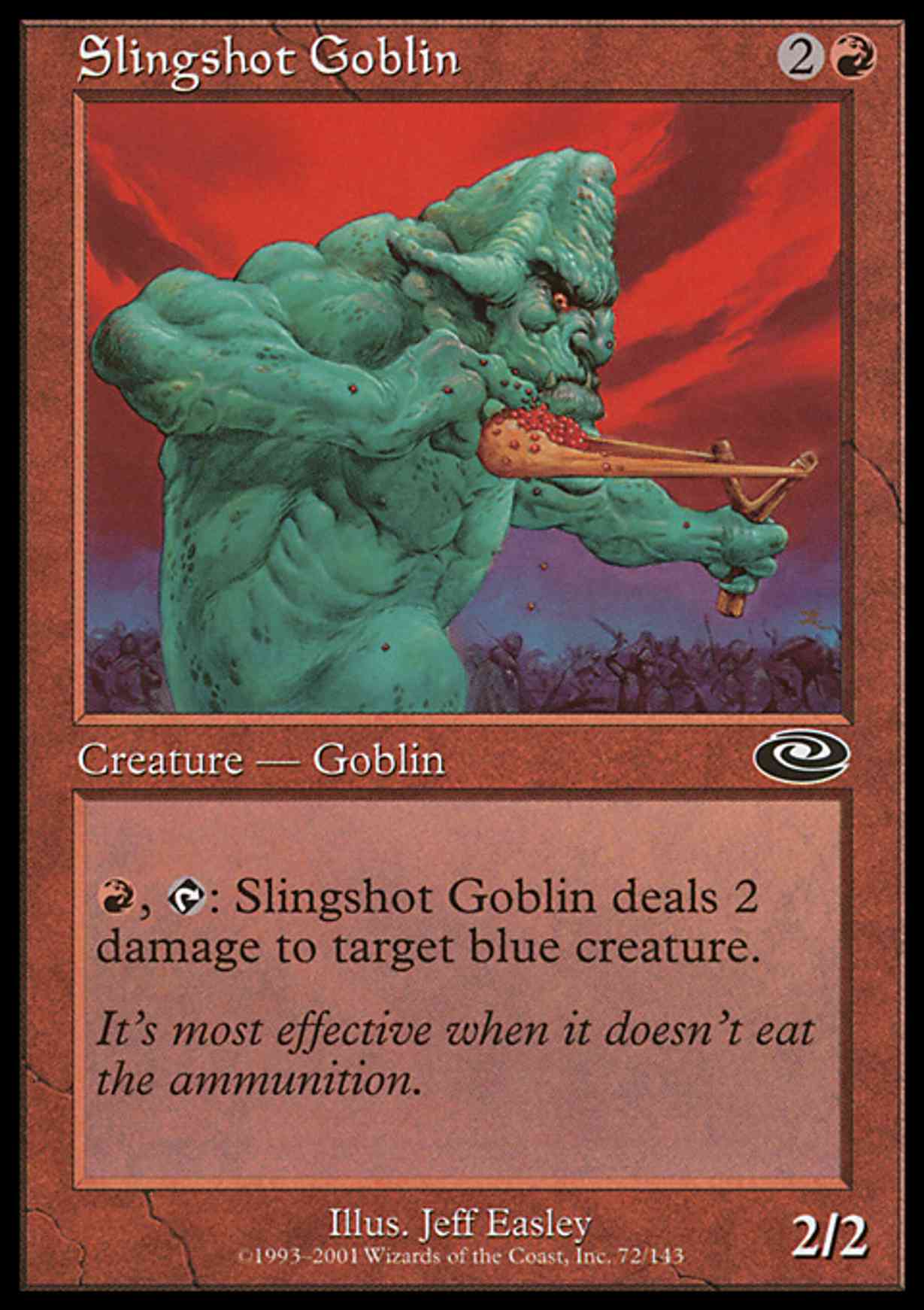 Slingshot Goblin magic card front