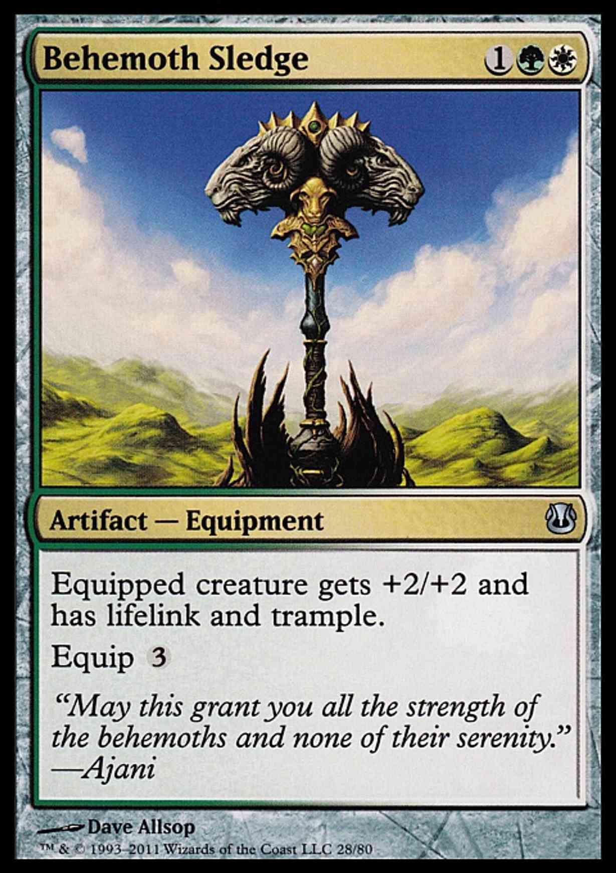 Behemoth Sledge magic card front