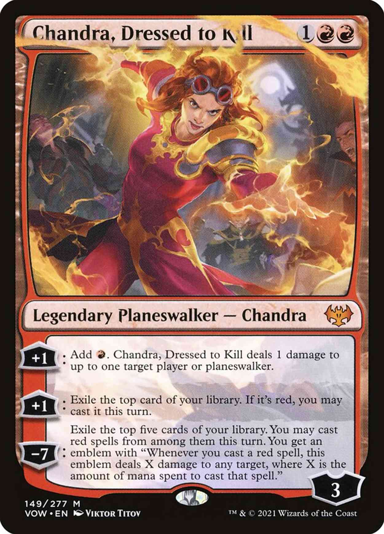 Chandra, Dressed to Kill magic card front