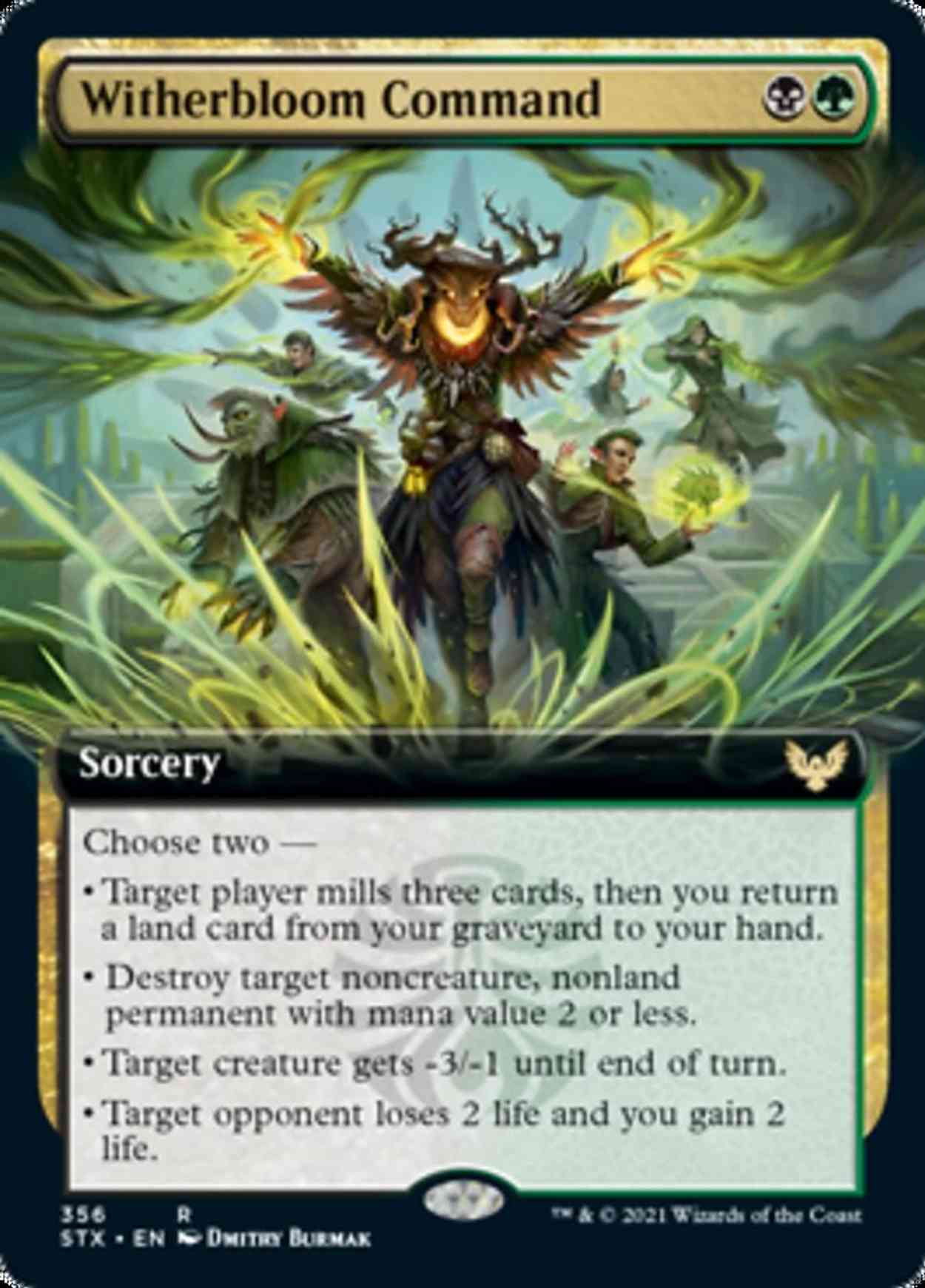 Witherbloom Command (Extended Art) magic card front
