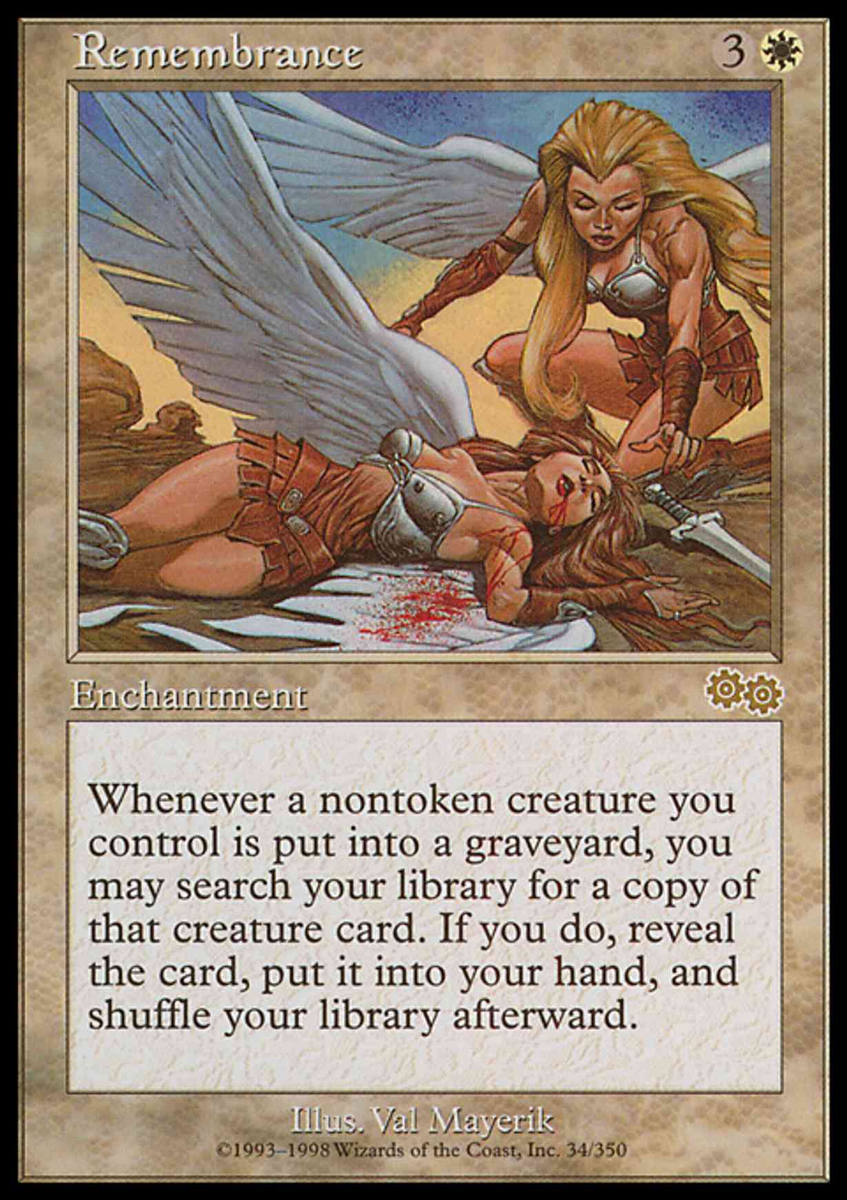 Remembrance magic card front