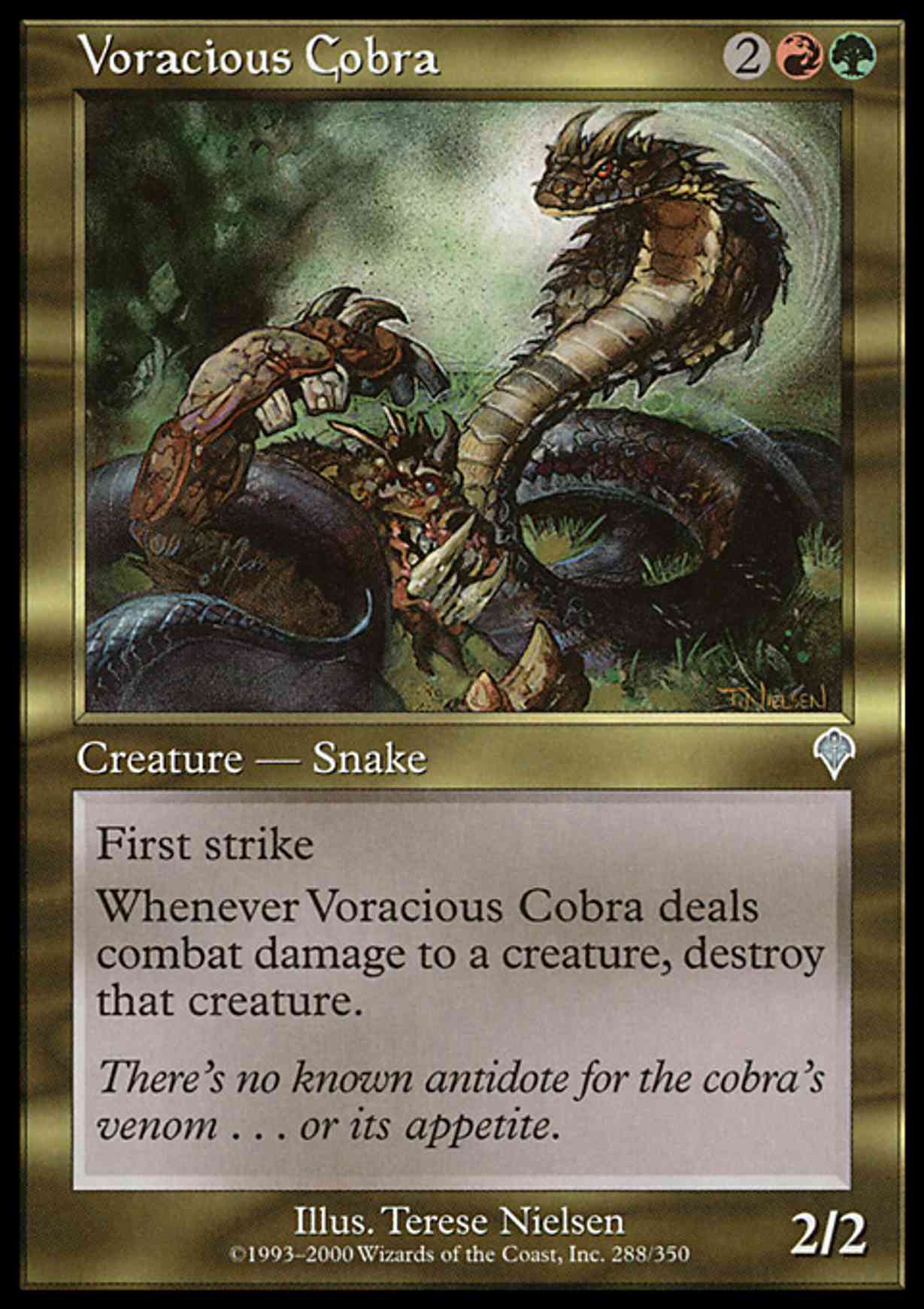 Voracious Cobra magic card front