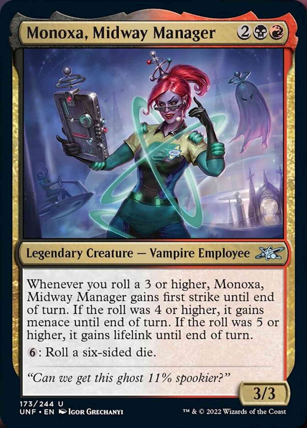 Monoxa, Midway Manager magic card front