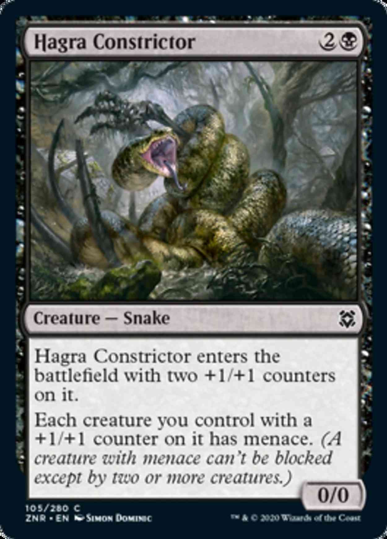 Hagra Constrictor magic card front