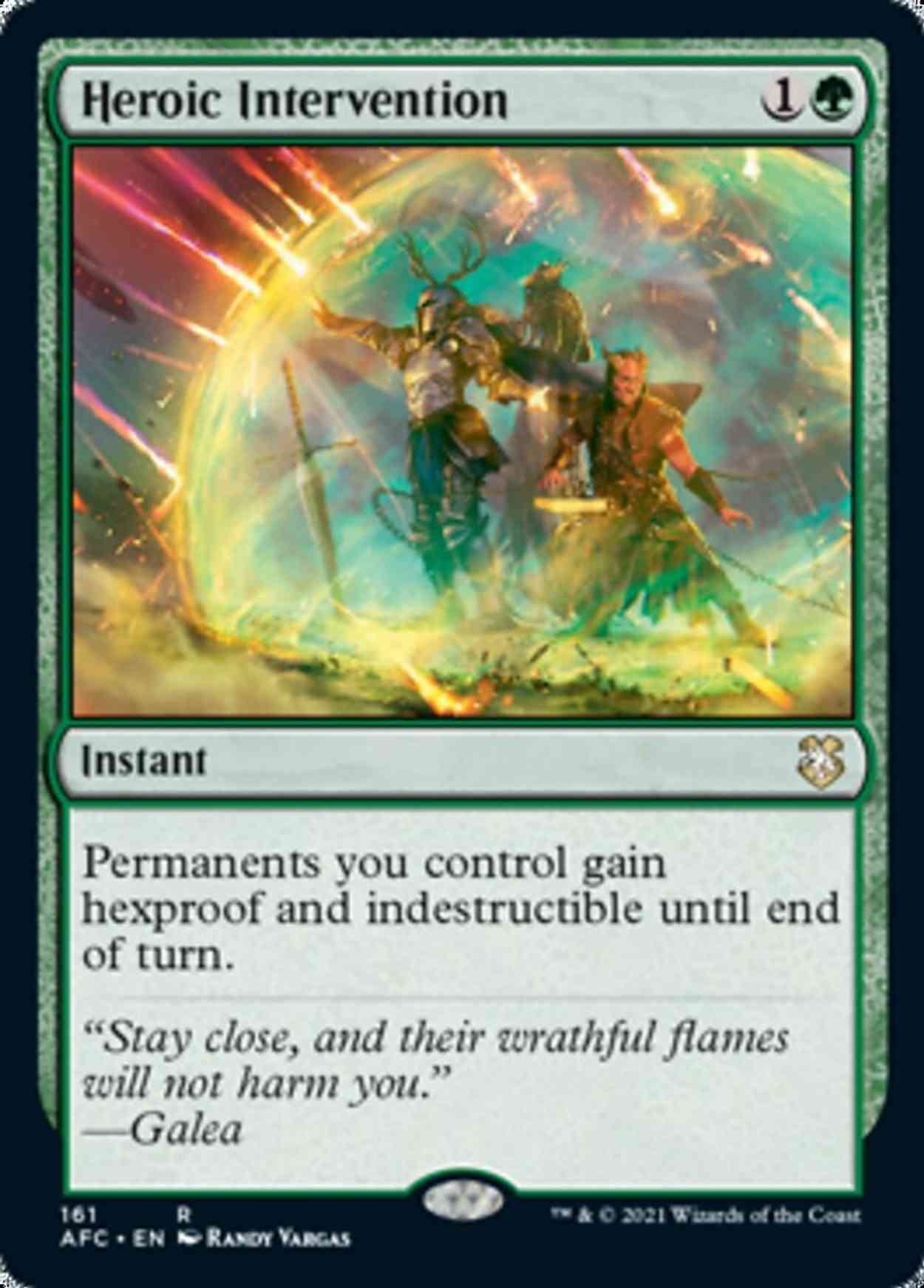 Heroic Intervention magic card front