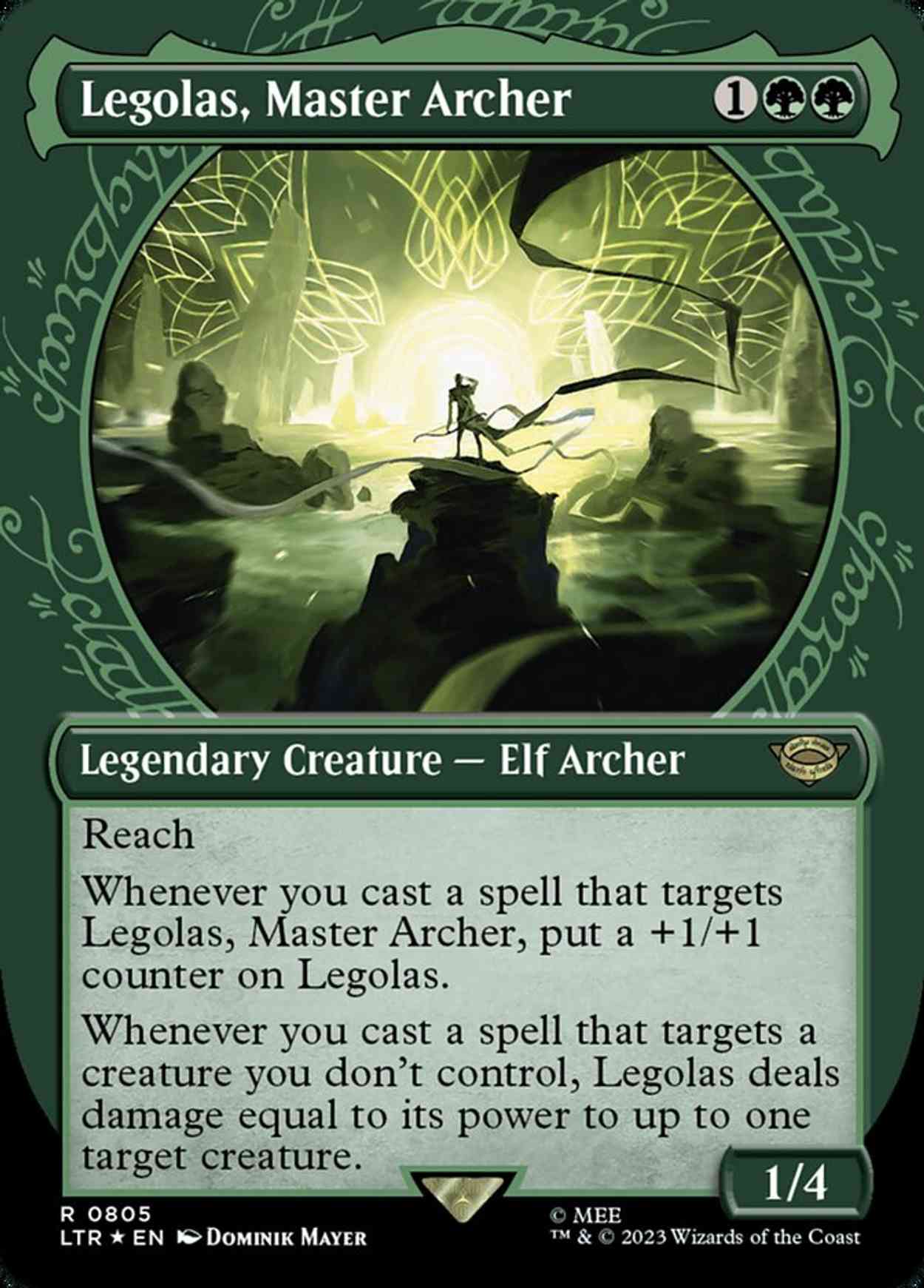 Legolas, Master Archer (Showcase) (Surge Foil) magic card front