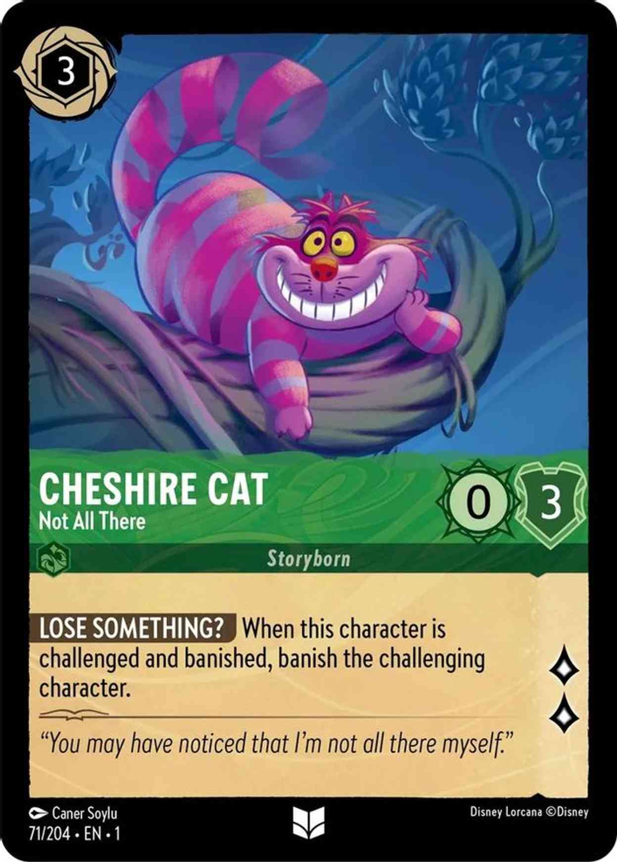 Cheshire Cat - Not All There magic card front