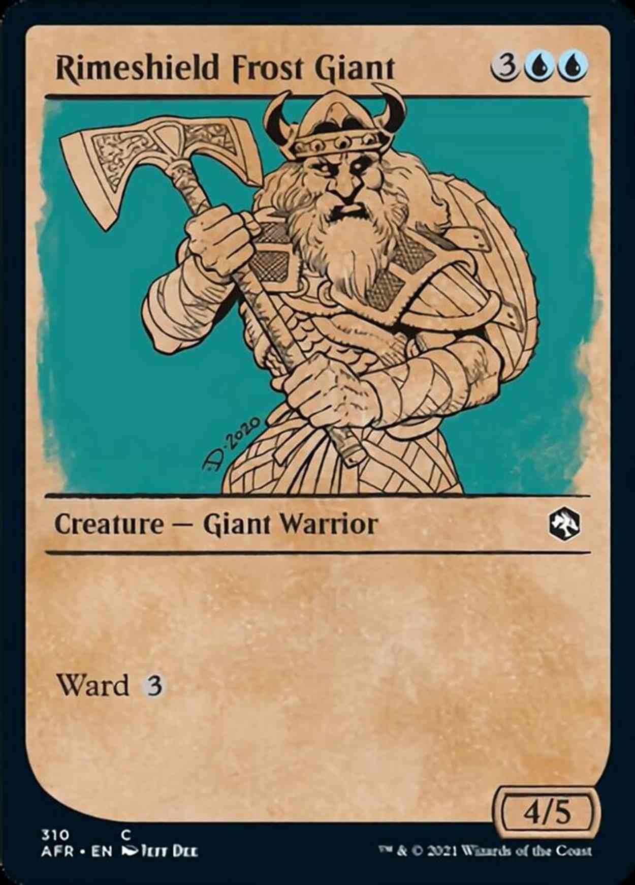 Rimeshield Frost Giant (Showcase) magic card front