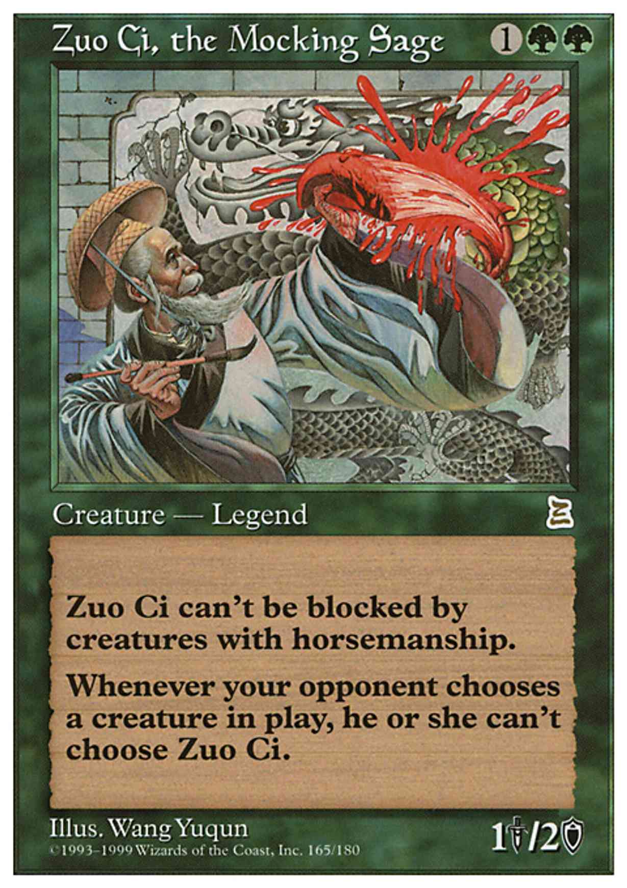 Zuo Ci, the Mocking Sage magic card front