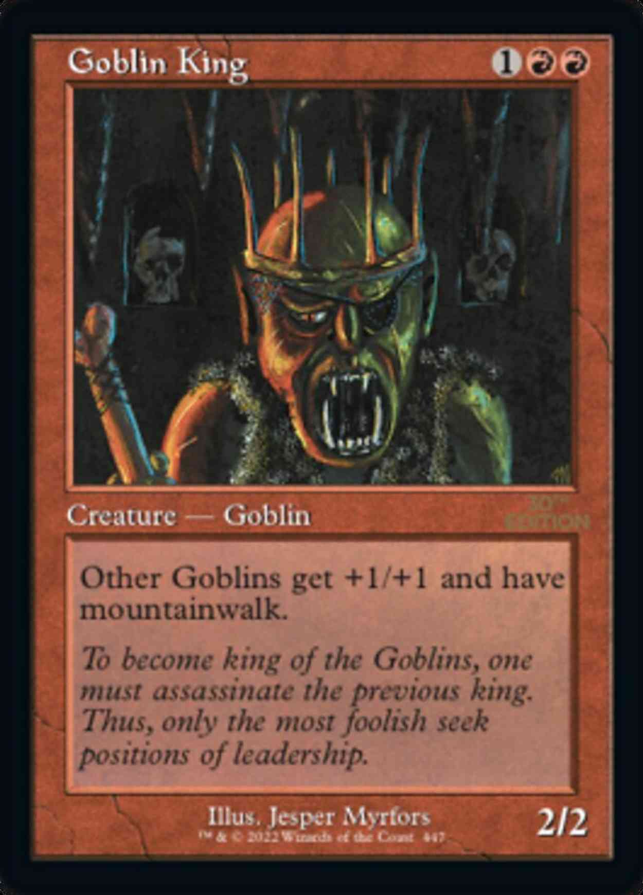 Goblin King (Retro Frame) magic card front