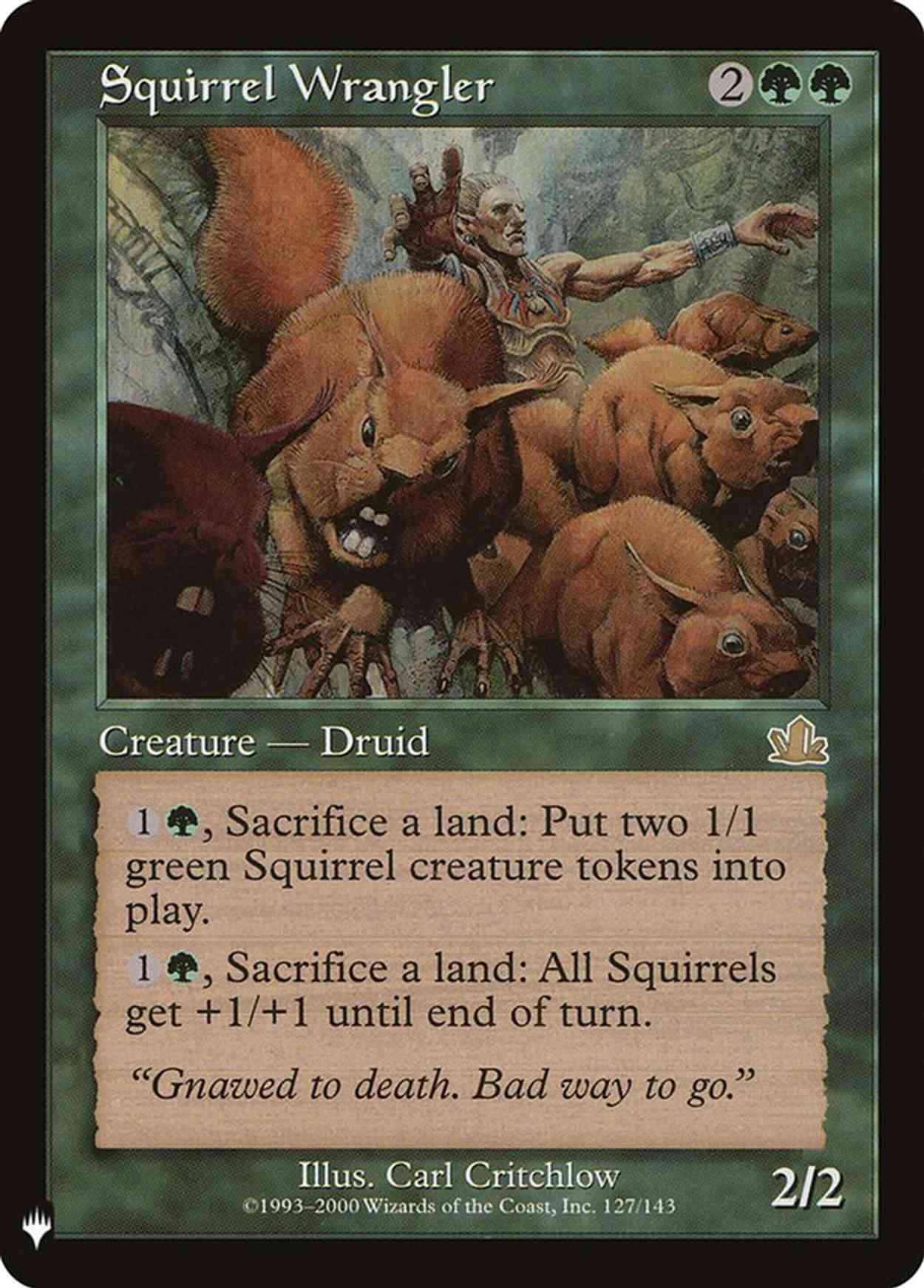 Squirrel Wrangler magic card front
