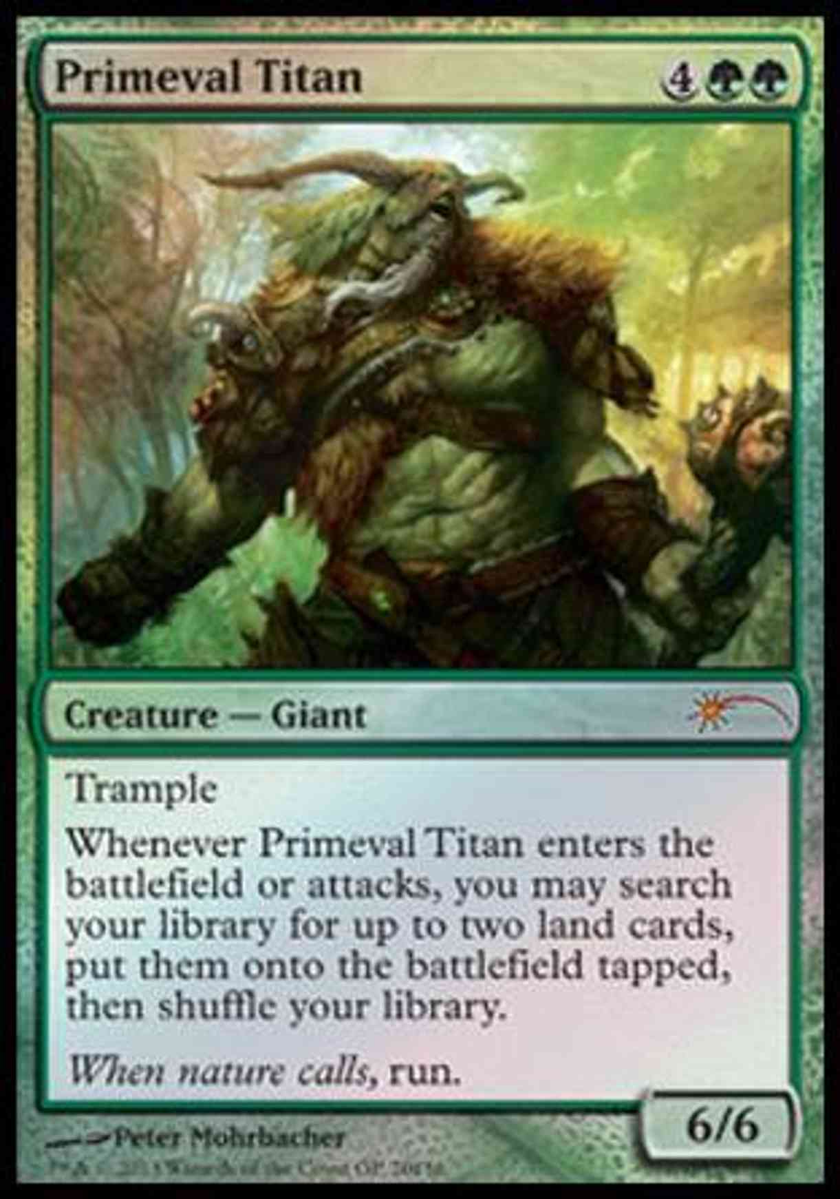 Primeval Titan magic card front