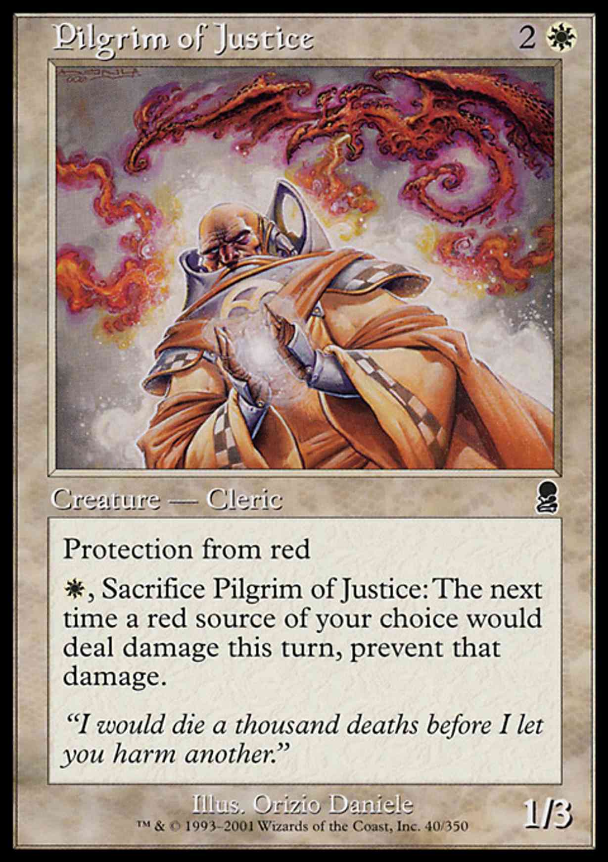 Pilgrim of Justice magic card front