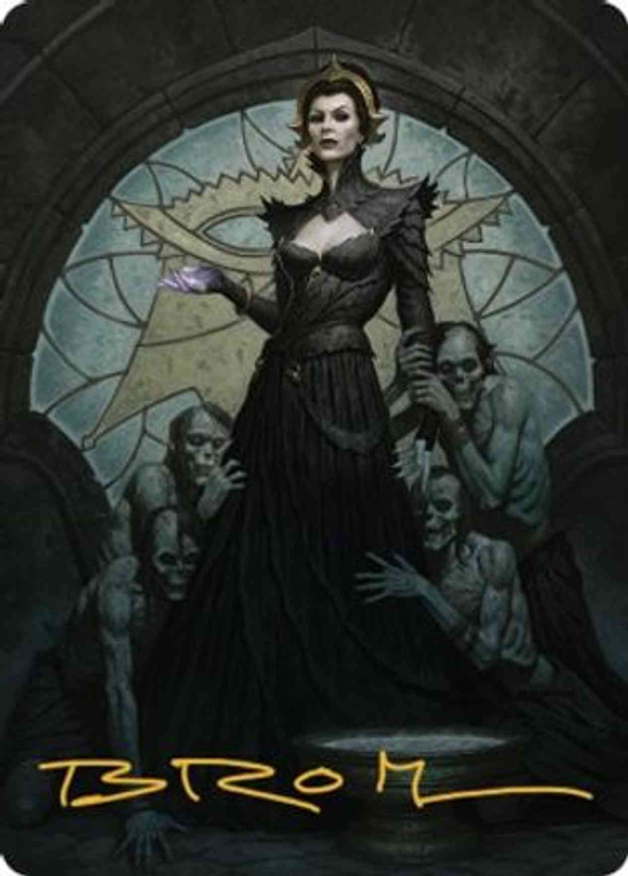 Liliana of the Veil Art Card (Gold-Stamped Signature) magic card front