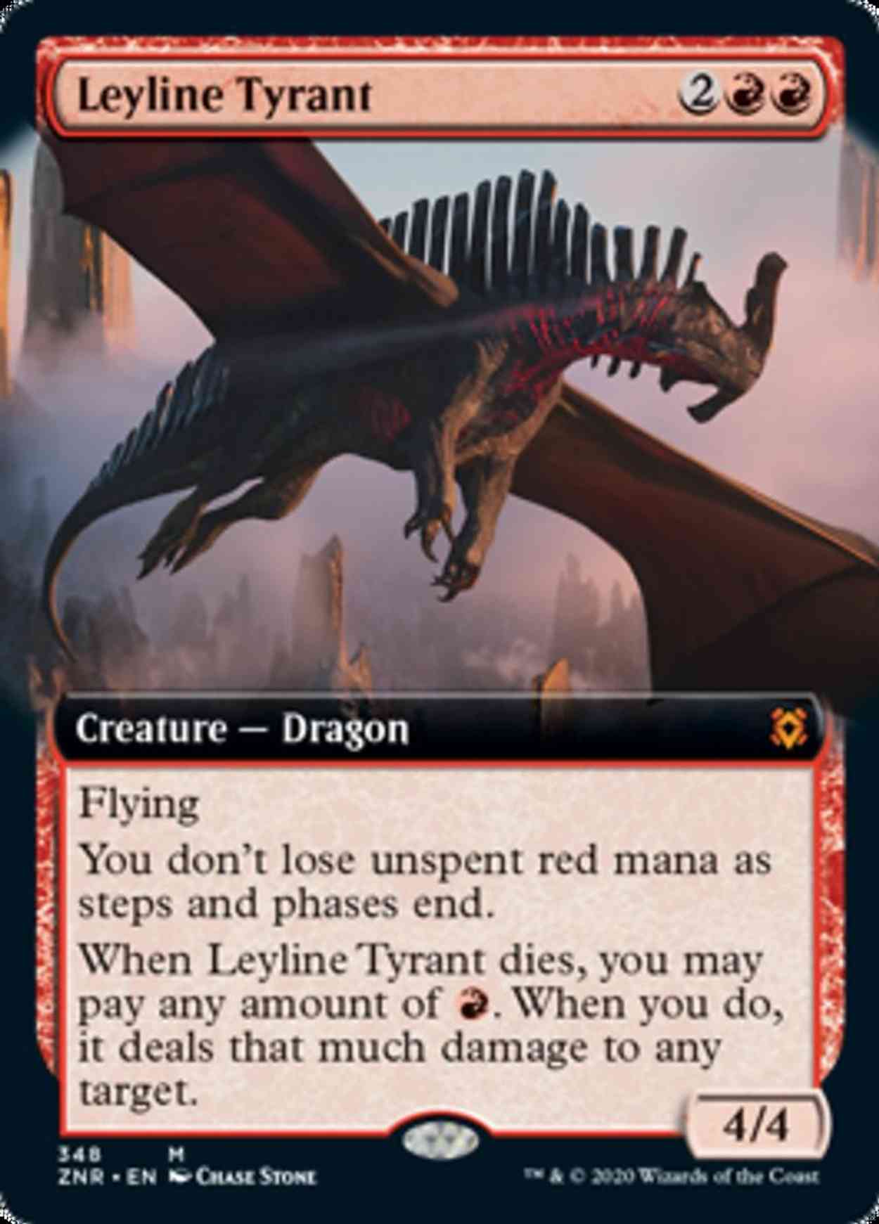 Leyline Tyrant (Extended Art) magic card front