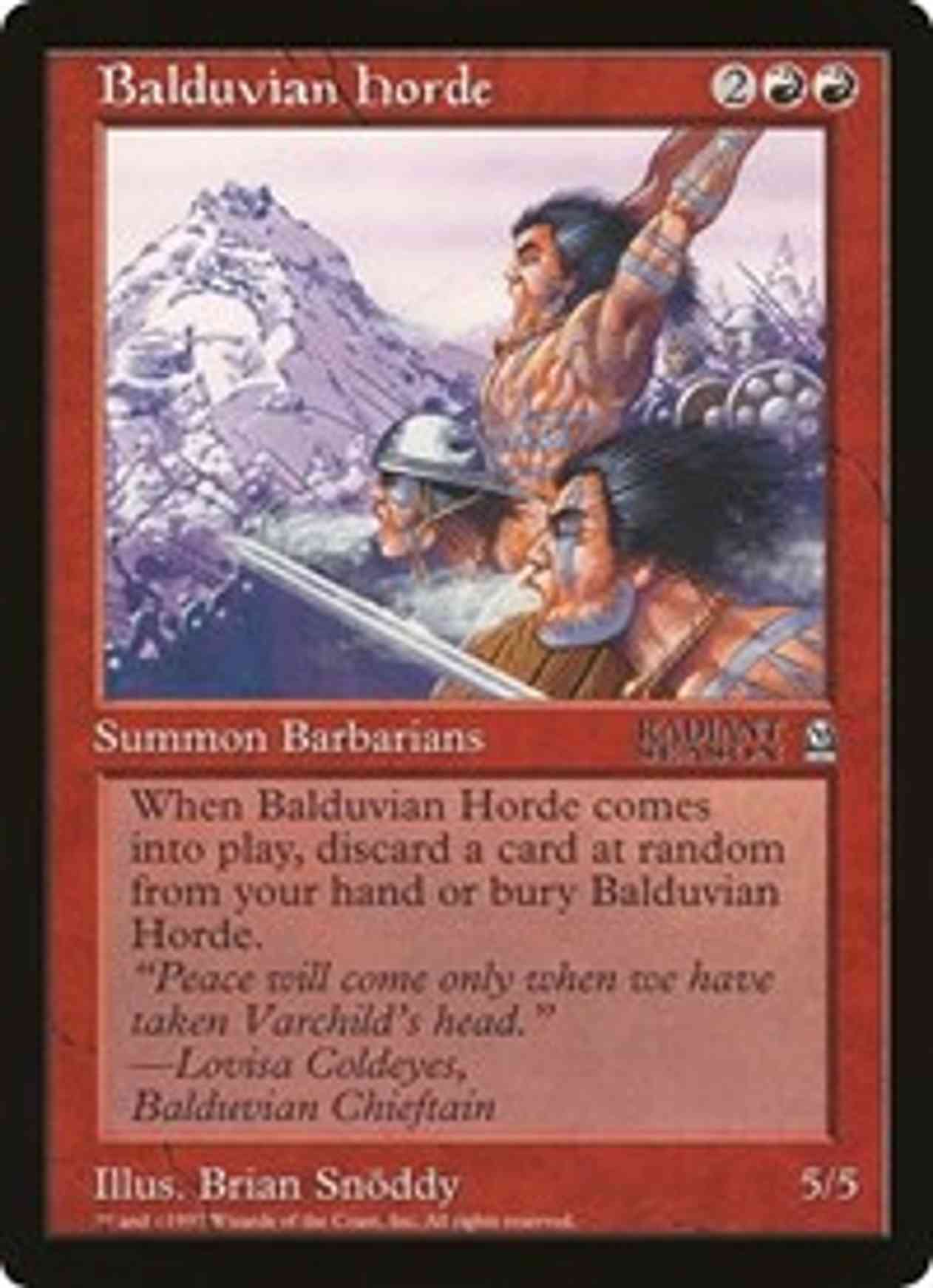 Balduvian Horde (Oversized) magic card front