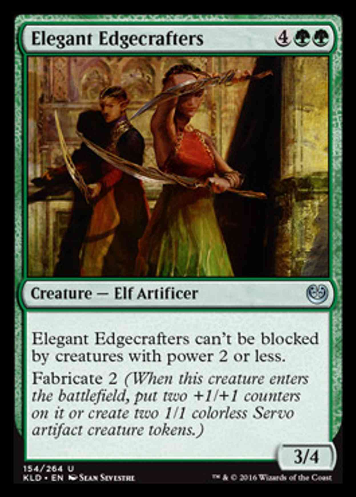 Elegant Edgecrafters magic card front