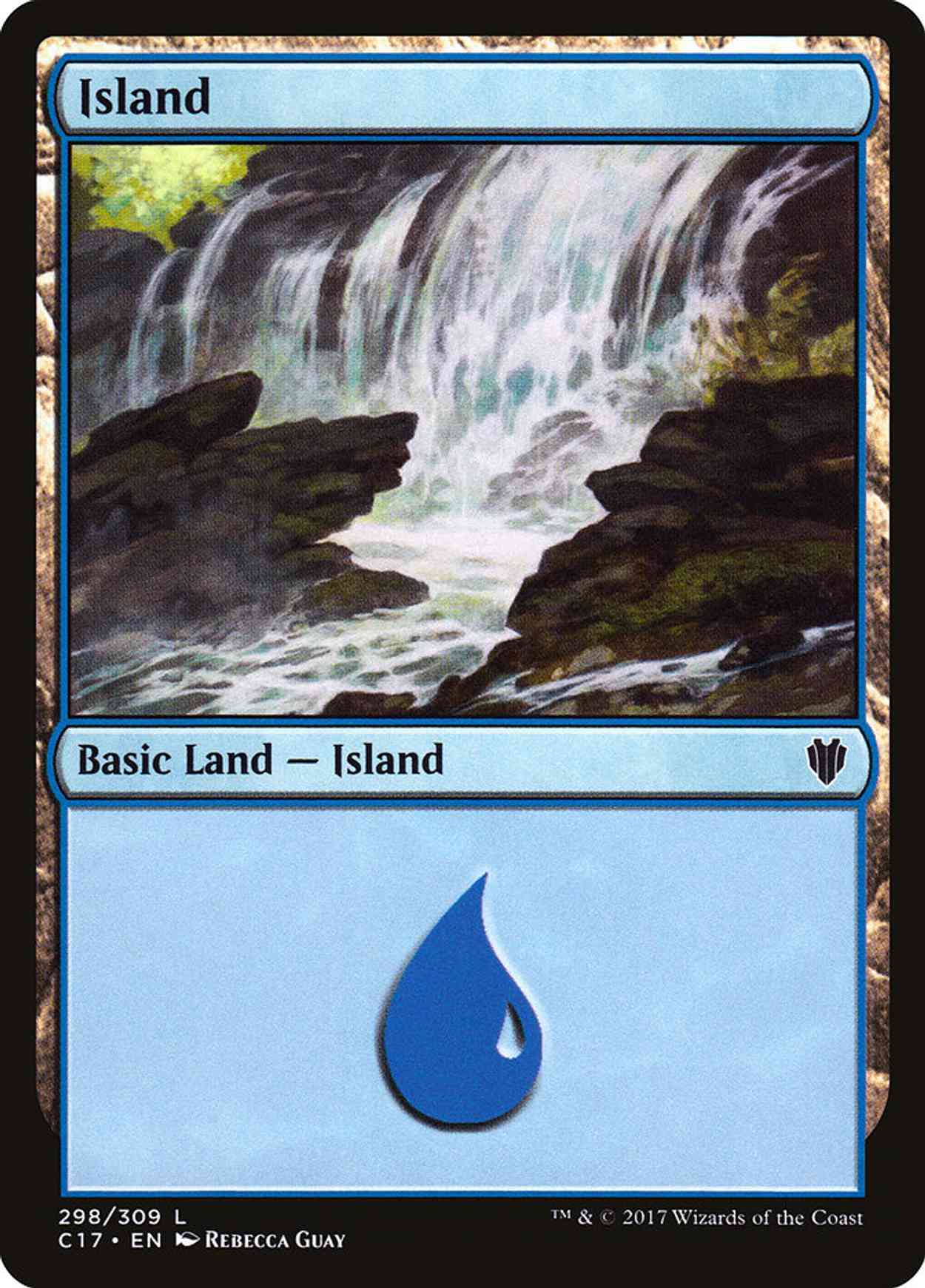 Island (298) magic card front