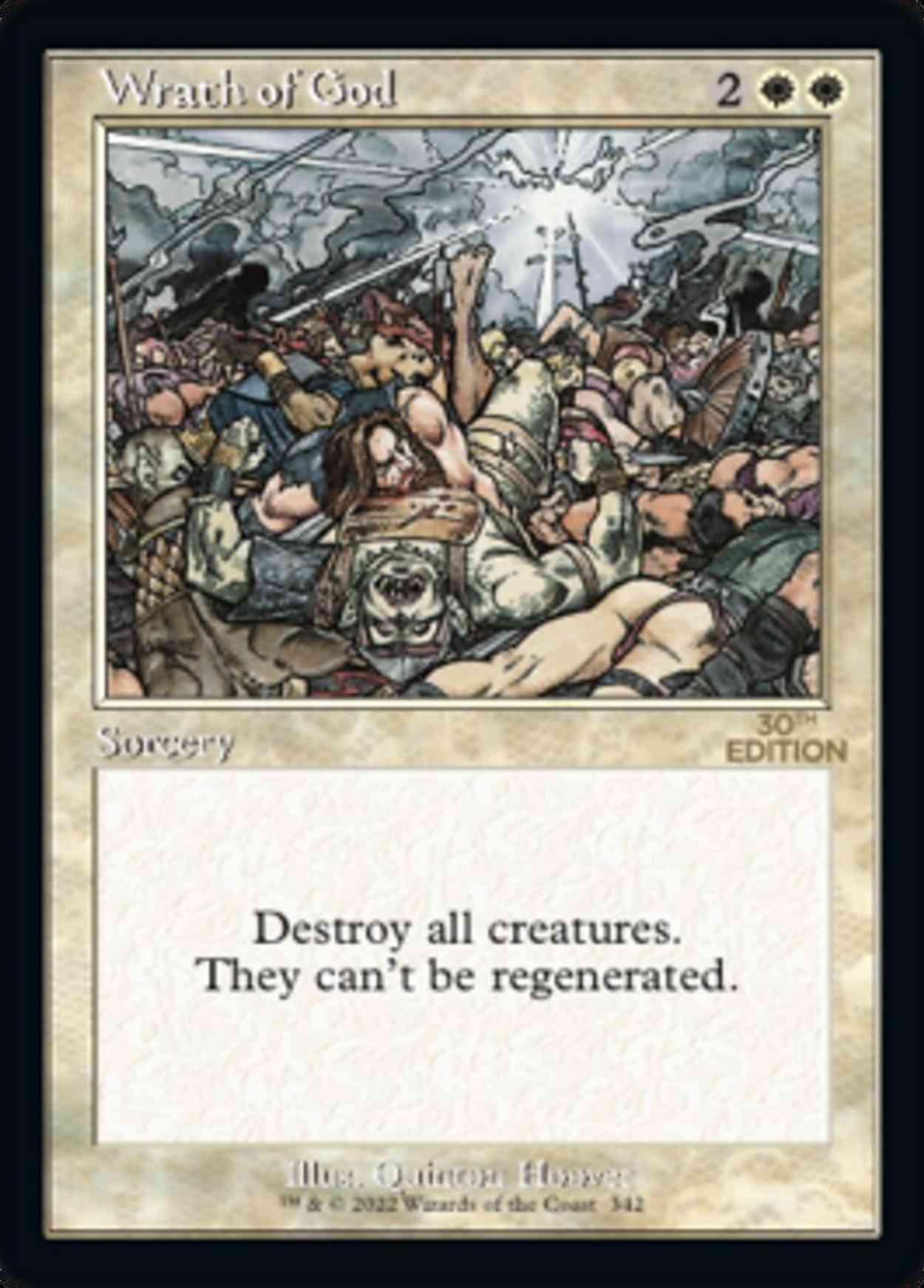 Wrath of God (Retro Frame) magic card front