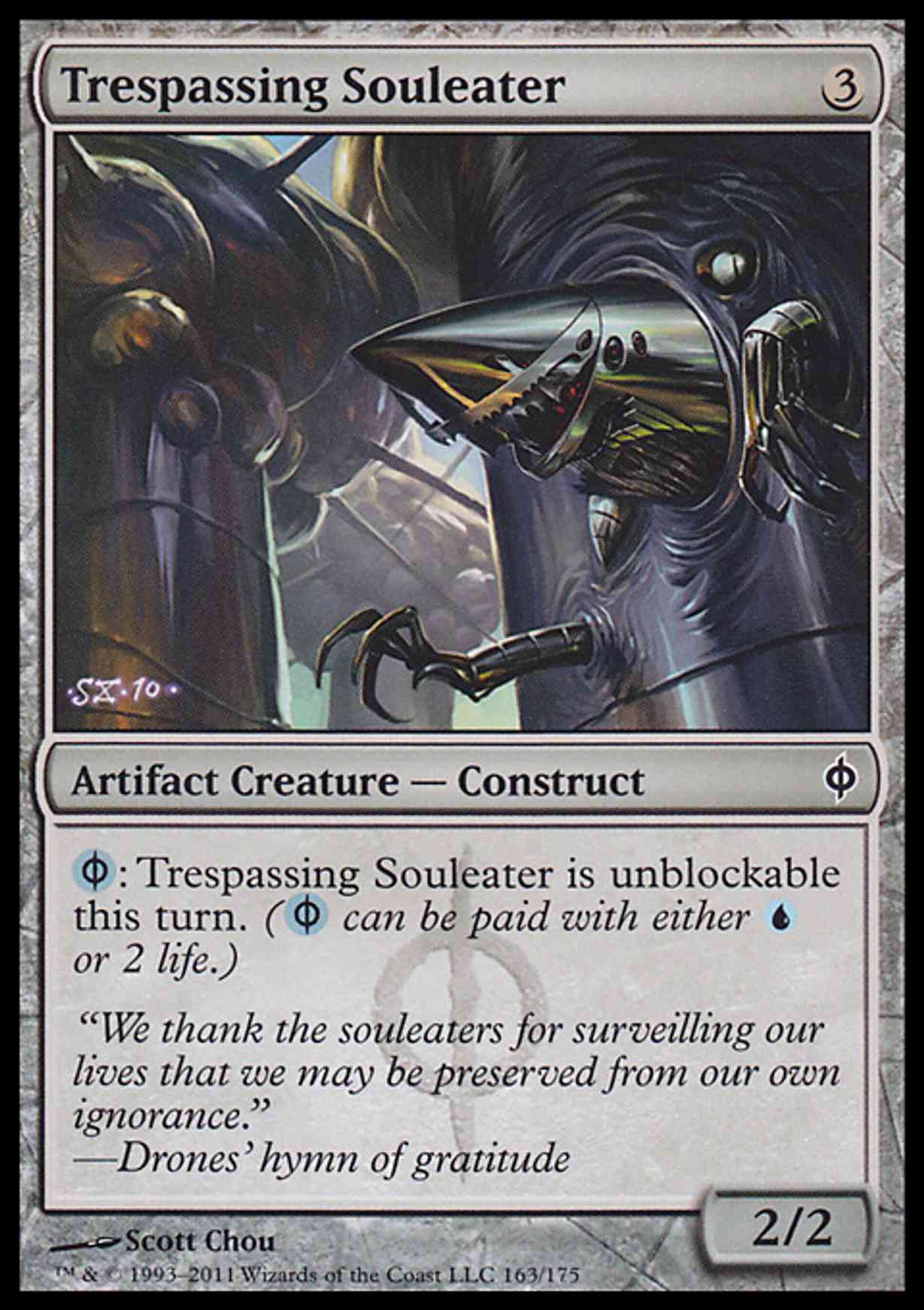 Trespassing Souleater magic card front