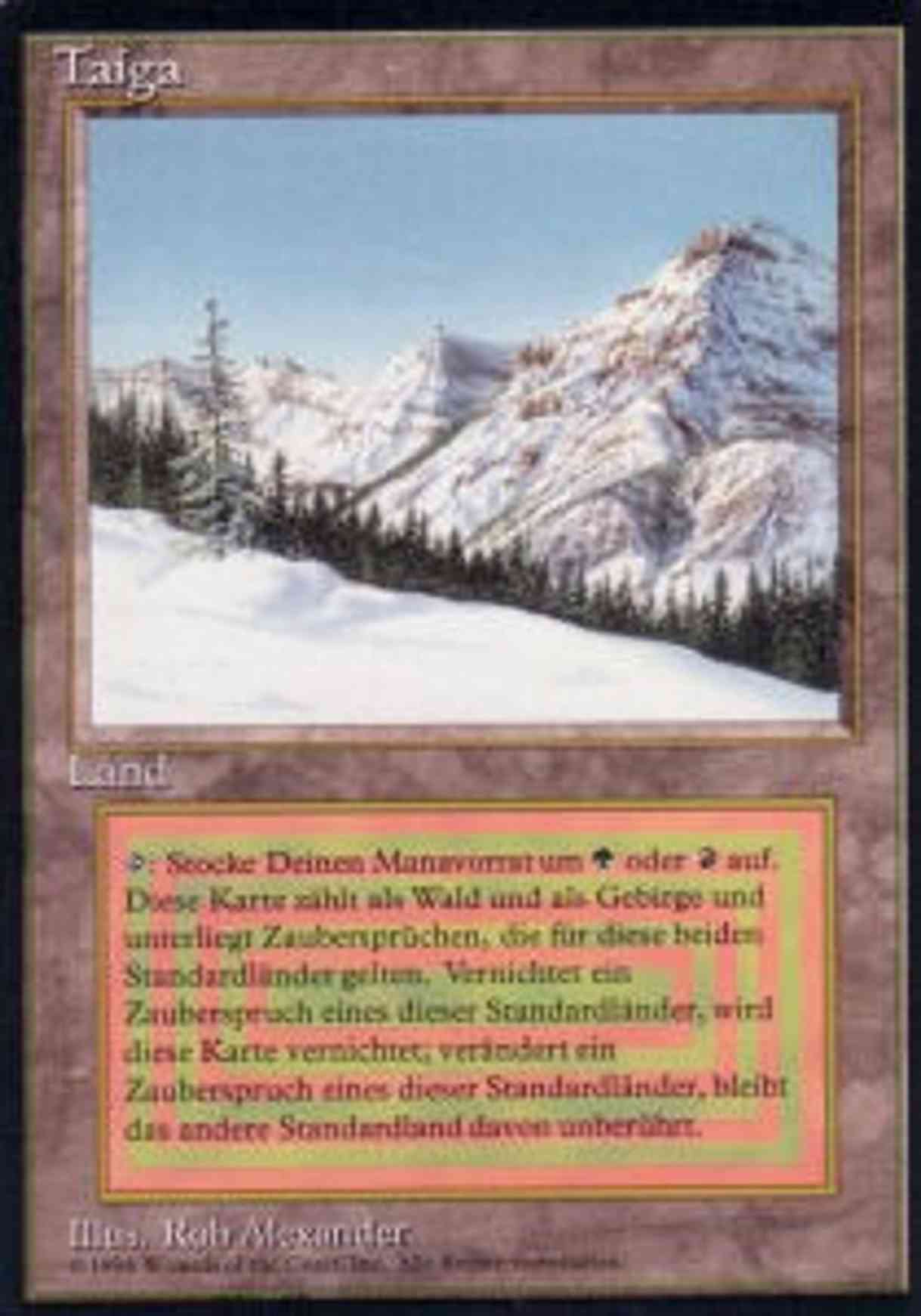 Taiga magic card front