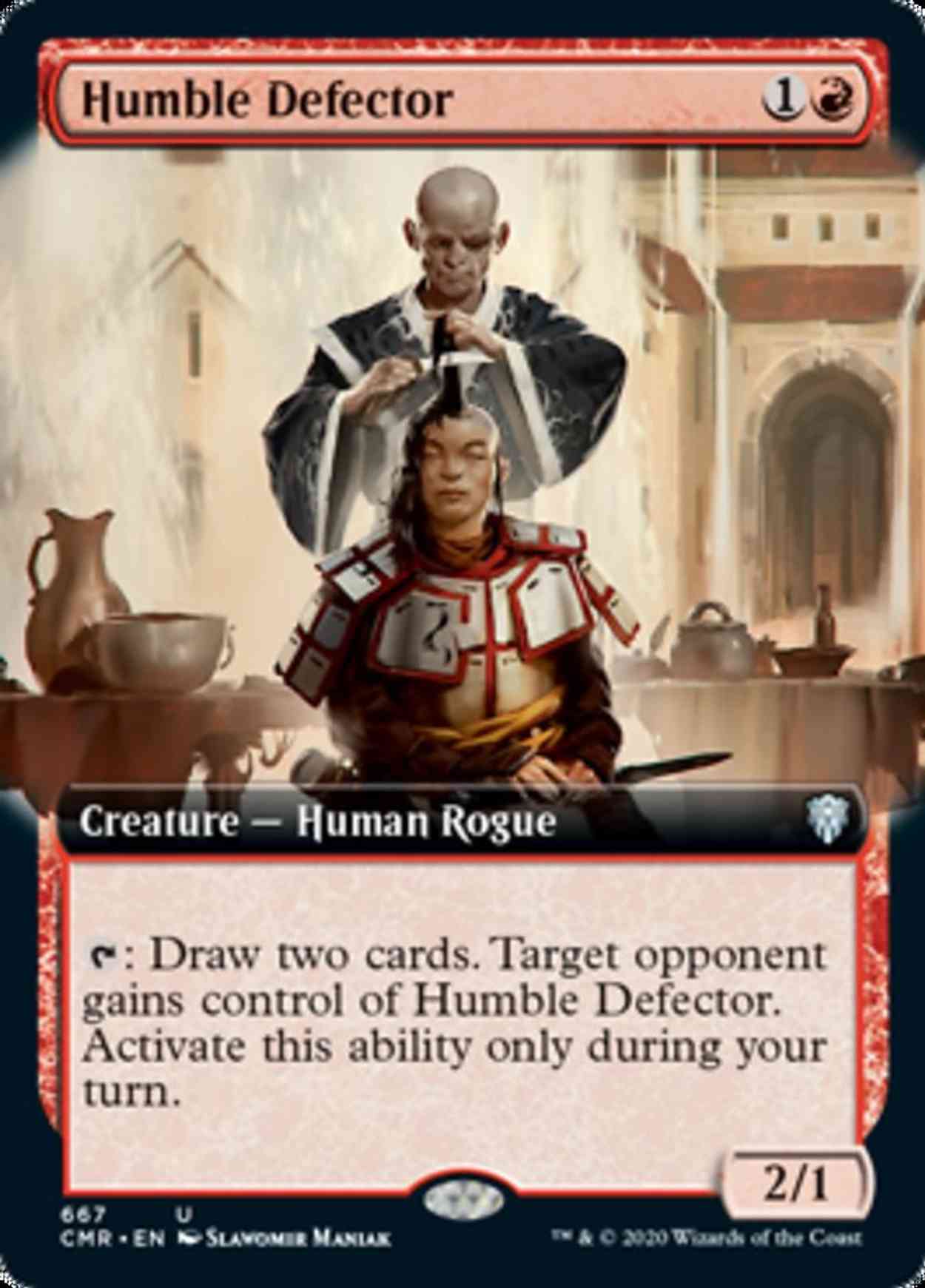 Humble Defector (Extended Art) magic card front