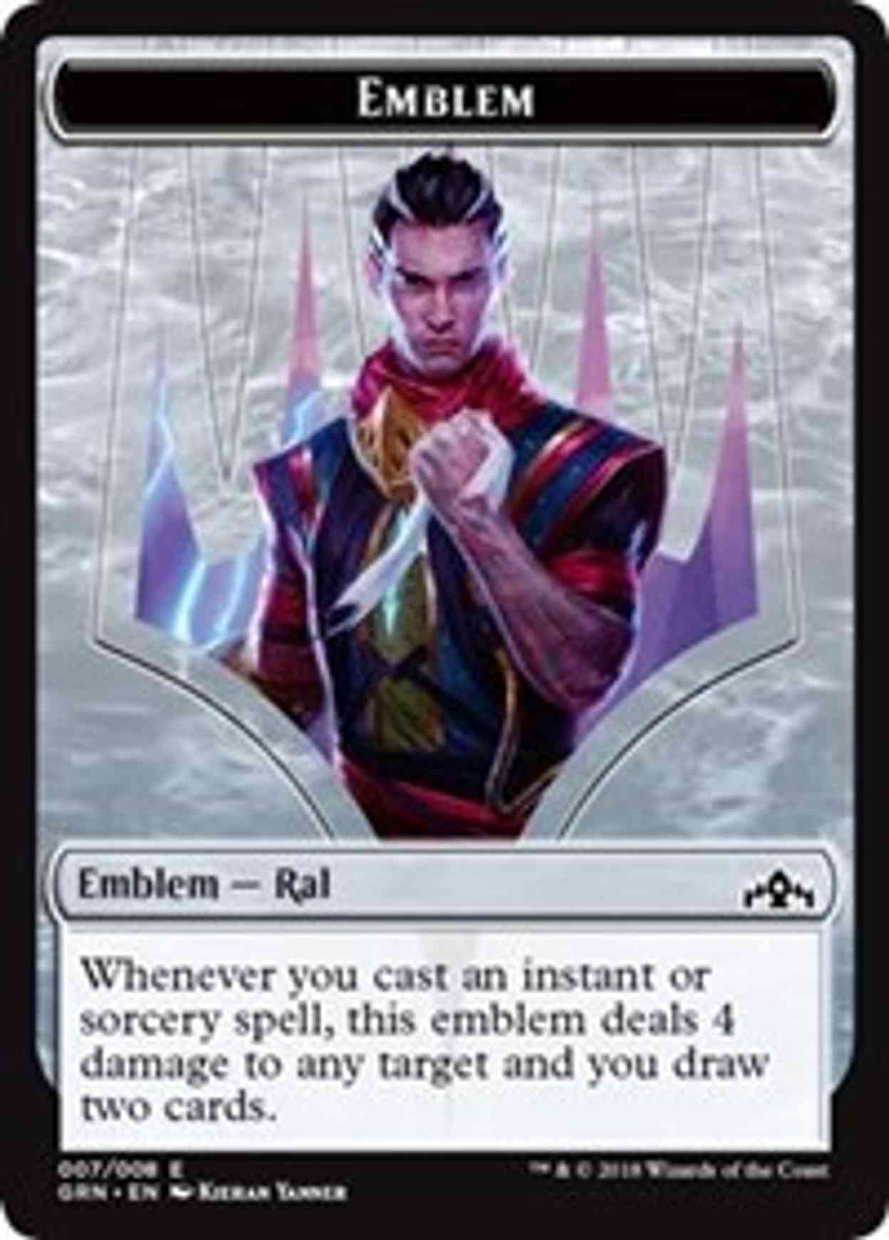 Emblem - Ral, Izzet Viceroy magic card front