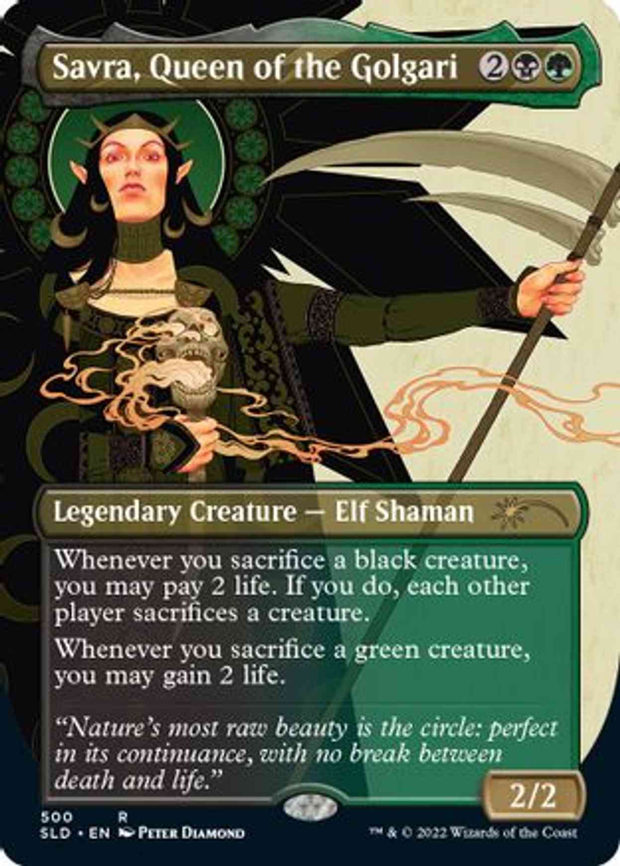 Savra, Queen of the Golgari magic card front