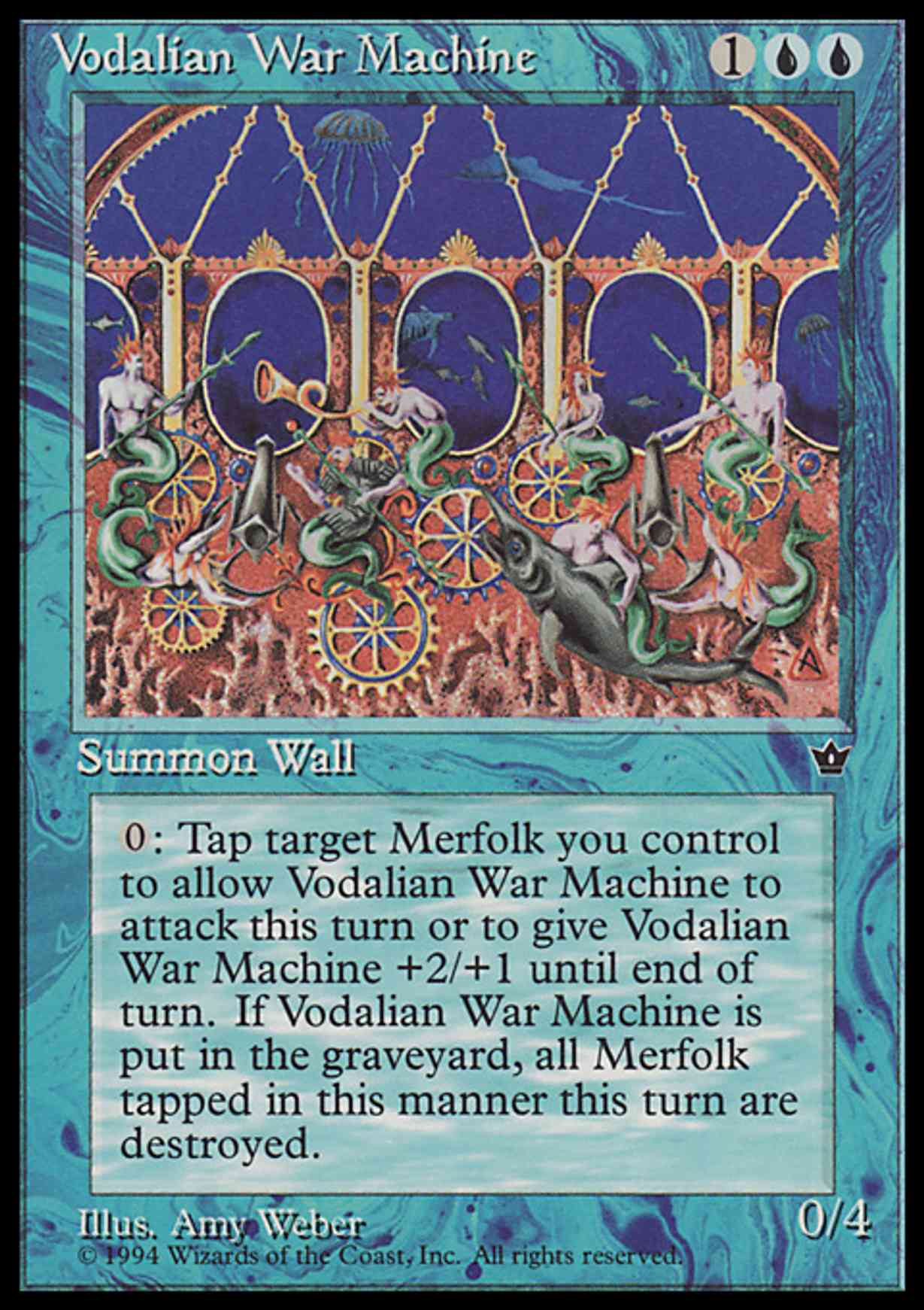Vodalian War Machine magic card front