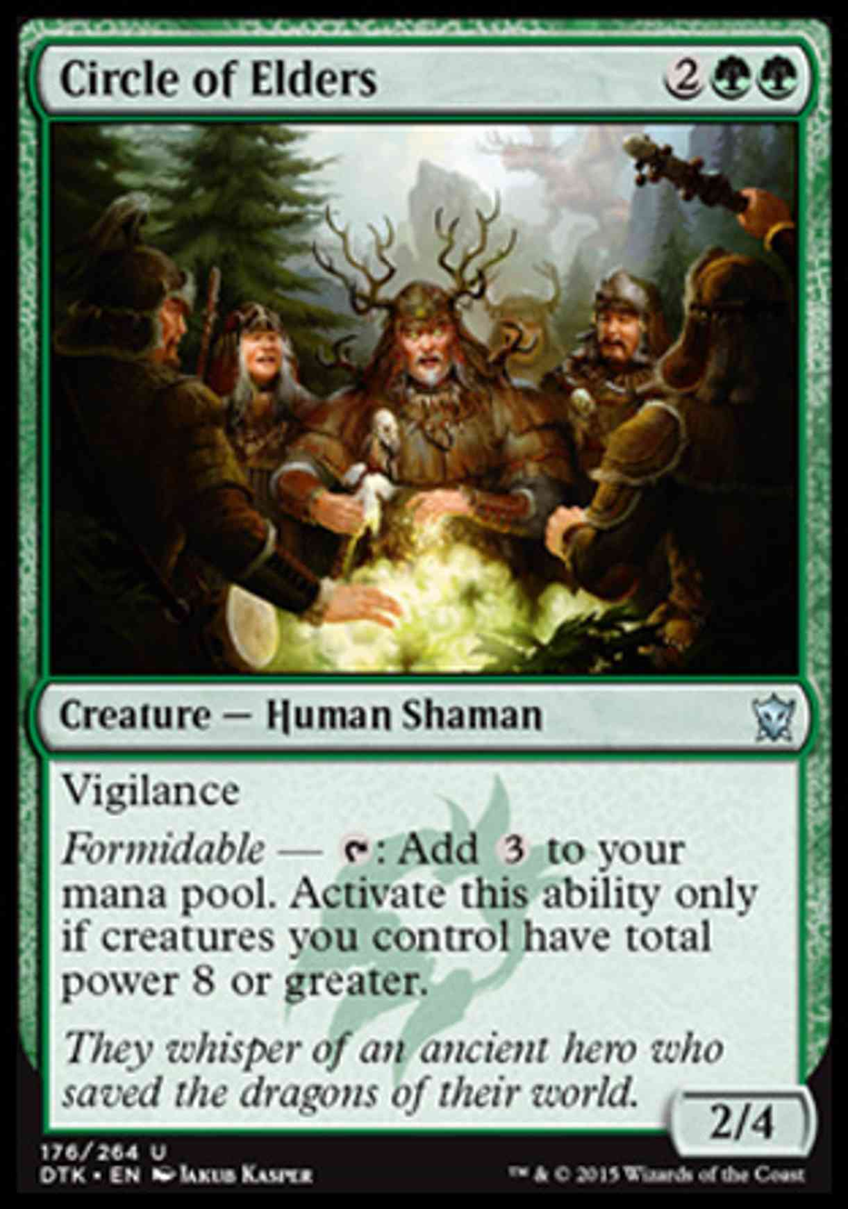 Circle of Elders magic card front