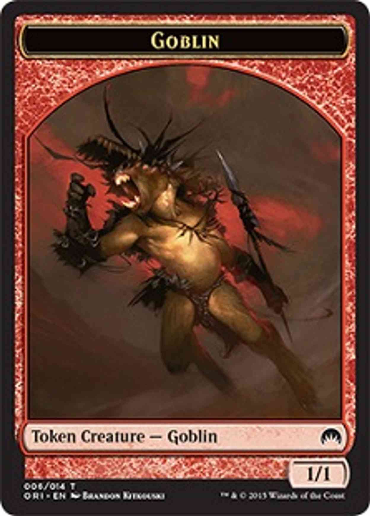 Goblin Token magic card front