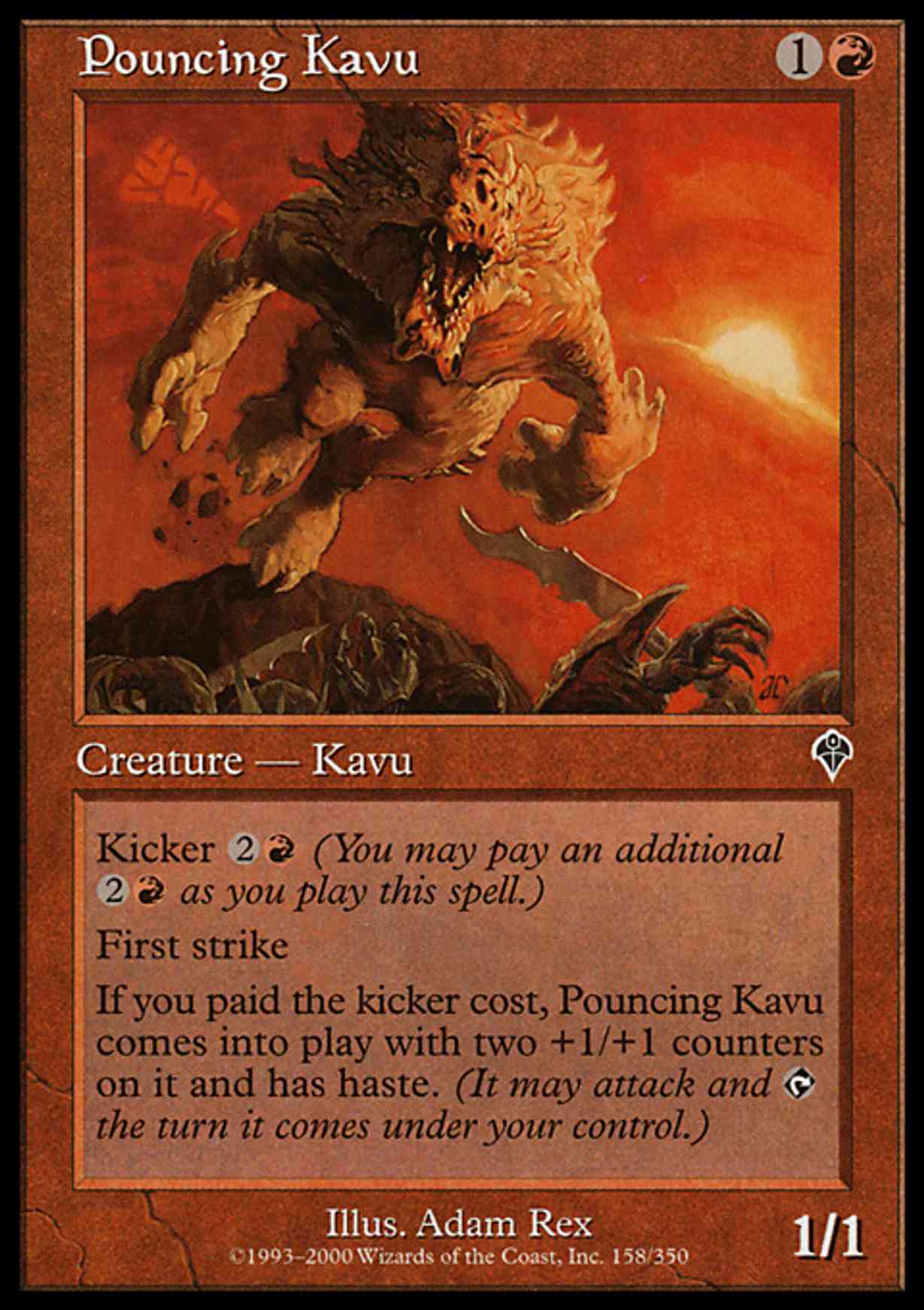 Pouncing Kavu magic card front