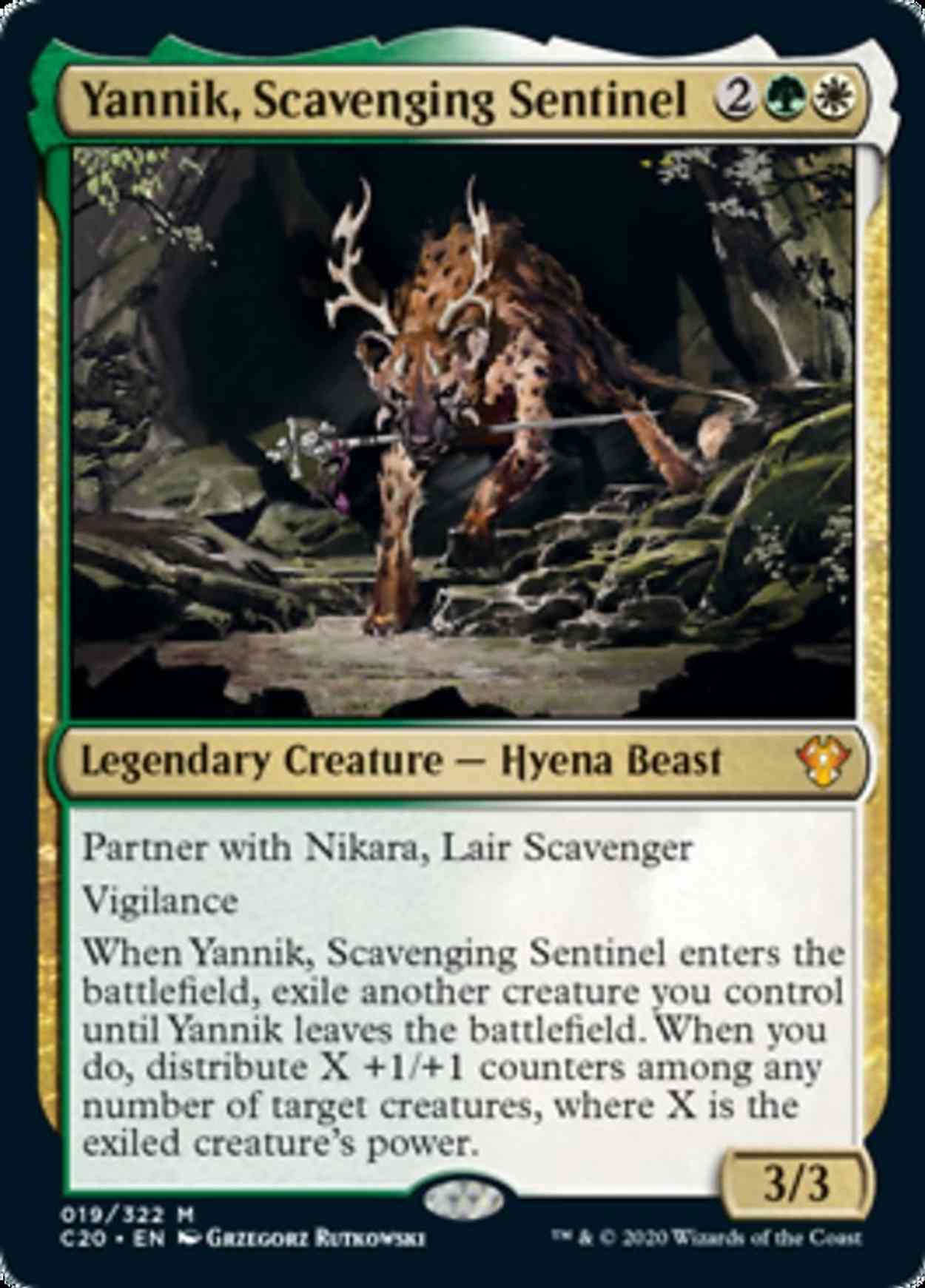Yannik, Scavenging Sentinel magic card front