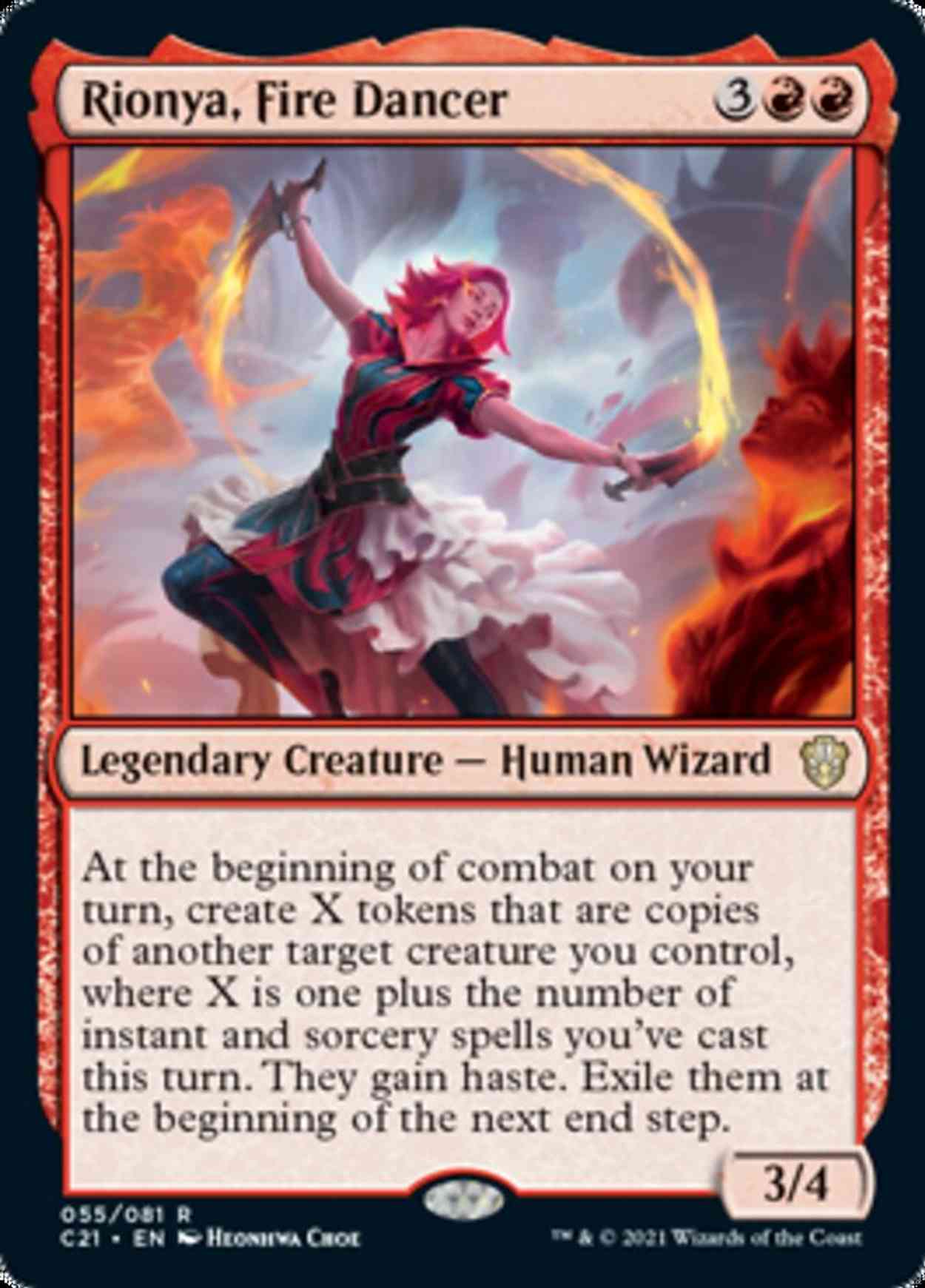 Rionya, Fire Dancer magic card front