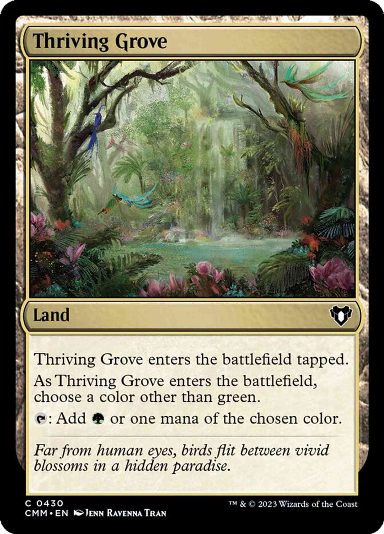 Thriving Grove magic card front