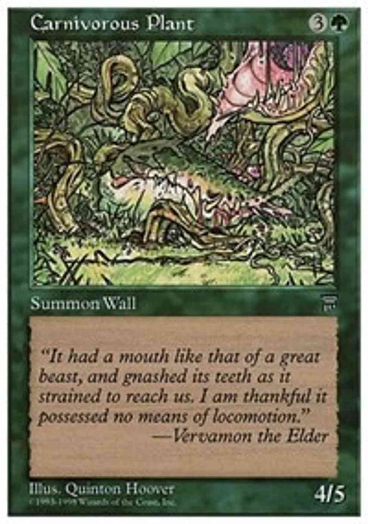 Carnivorous Plant magic card front