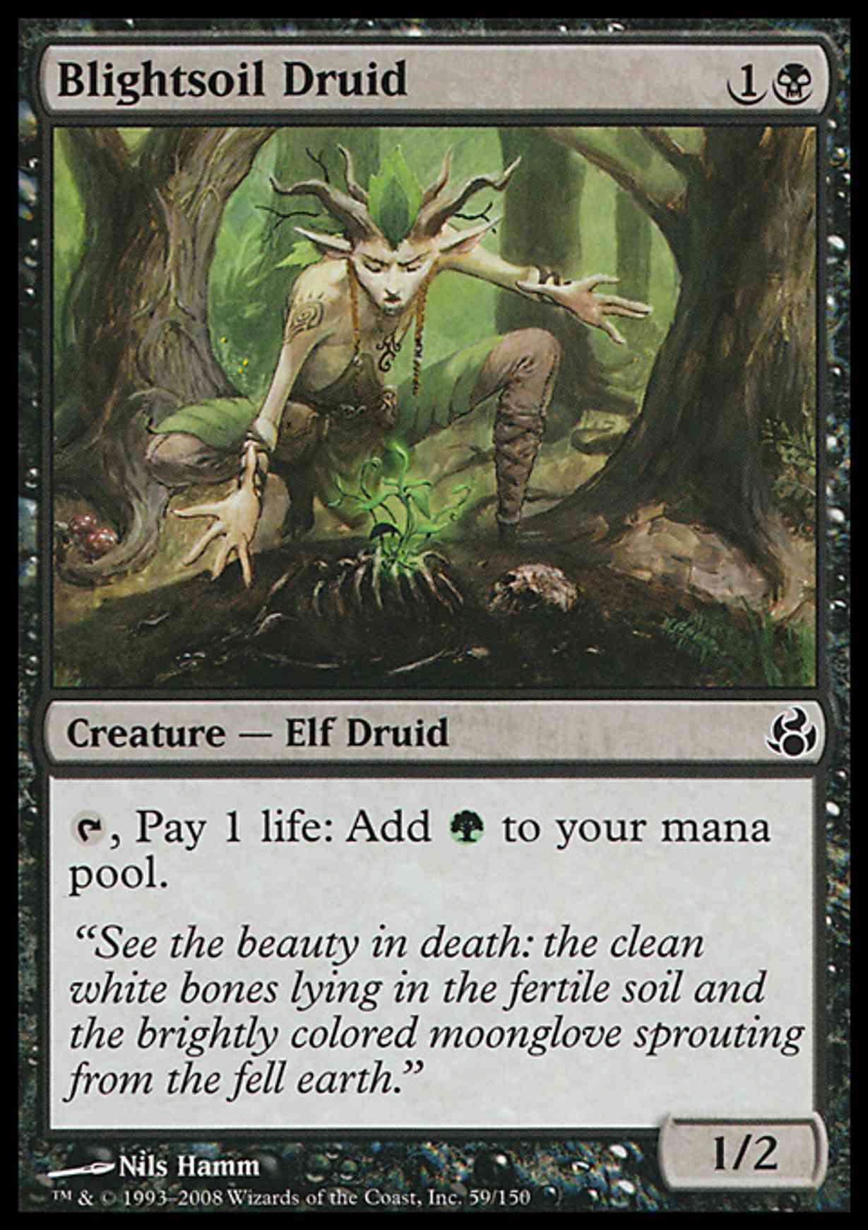 Blightsoil Druid magic card front
