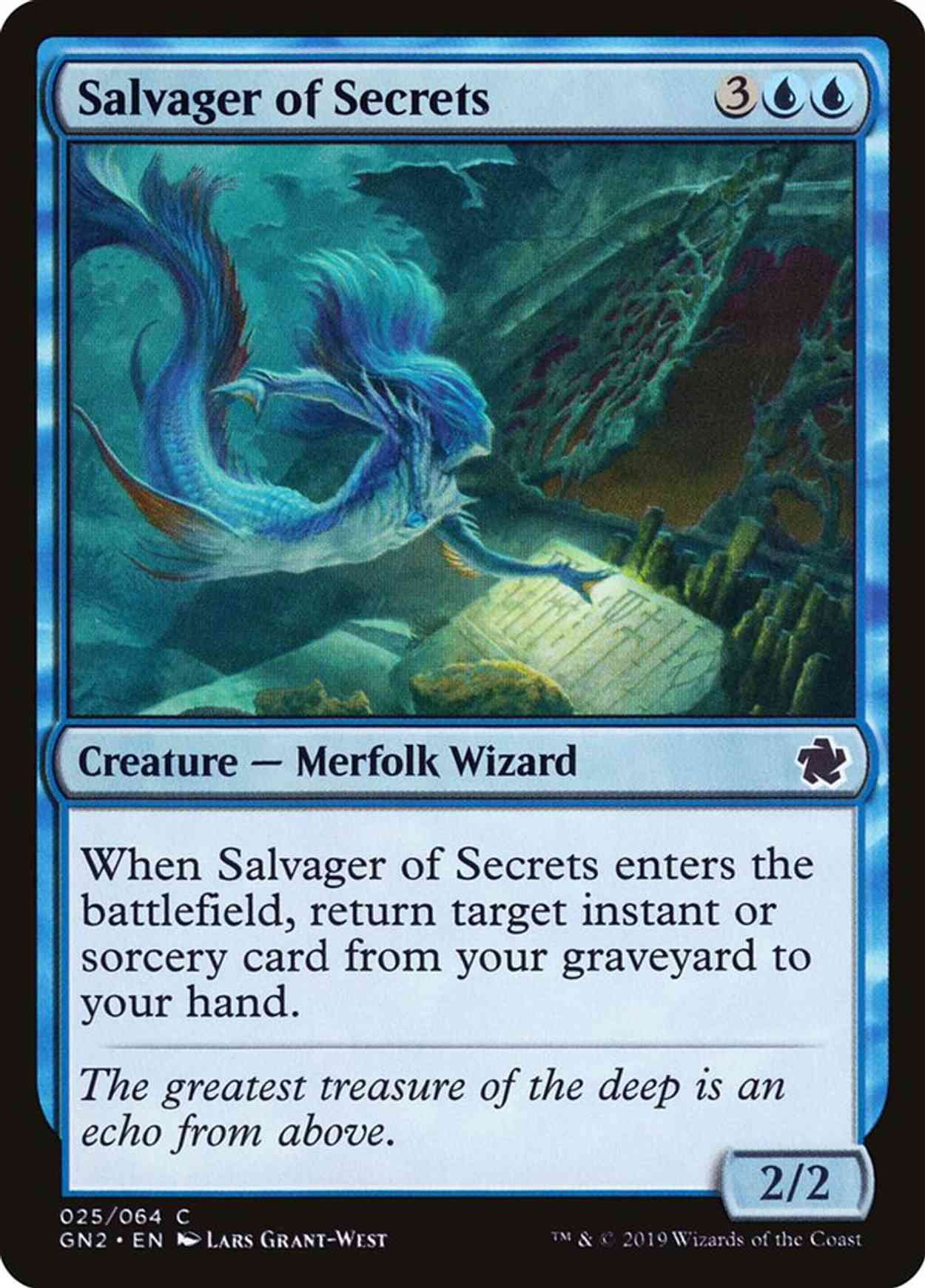 Salvager of Secrets magic card front
