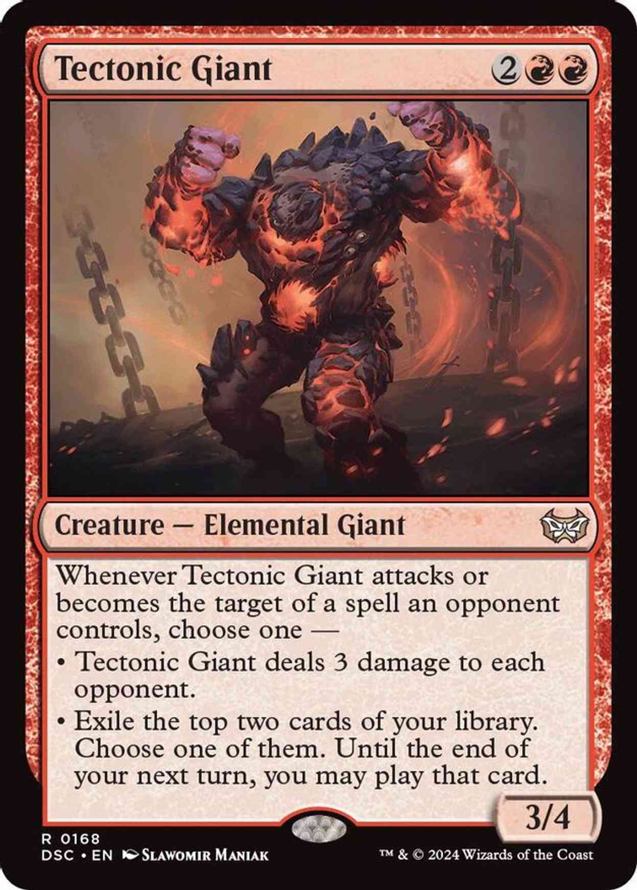 Tectonic Giant magic card front