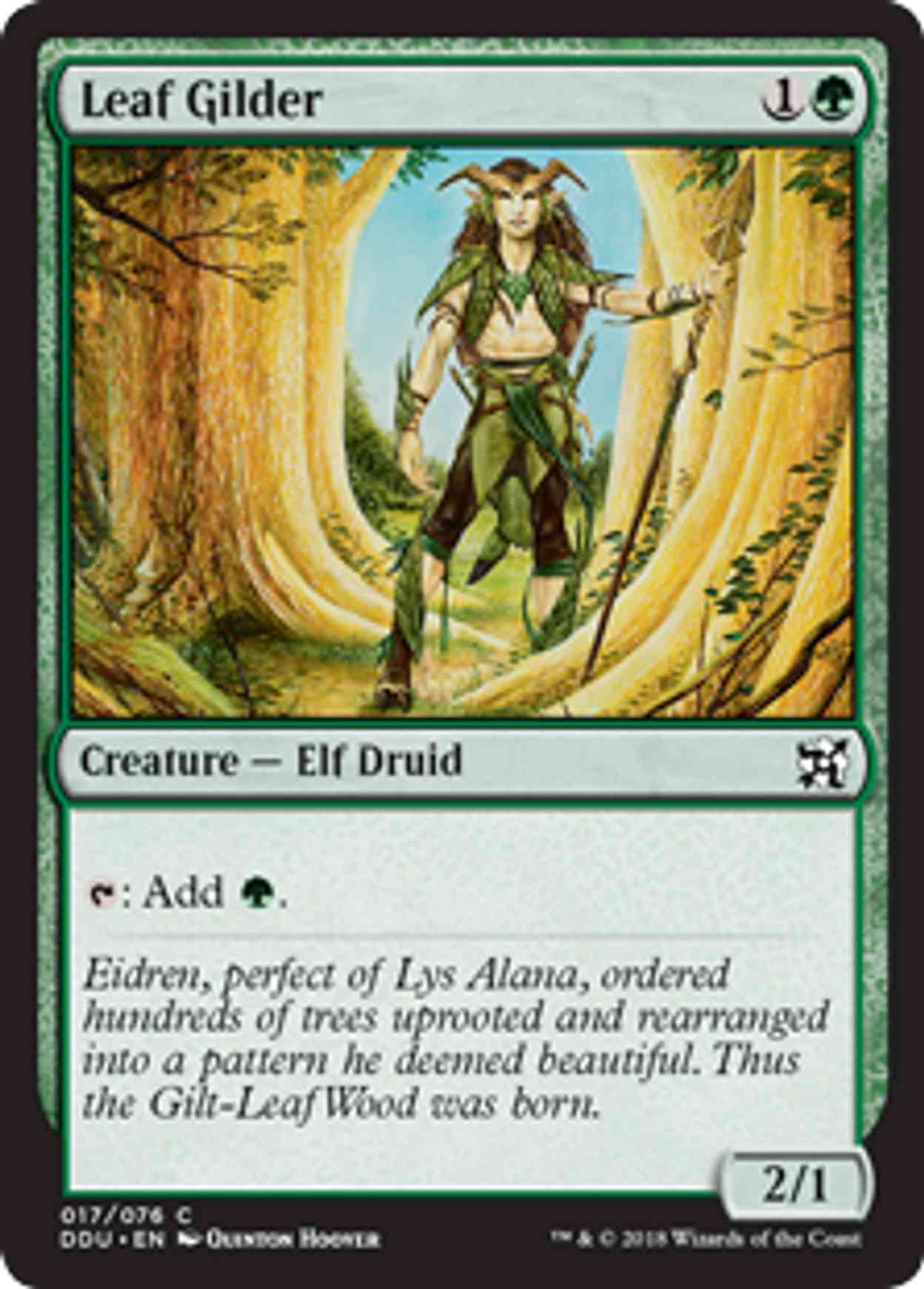 Leaf Gilder magic card front