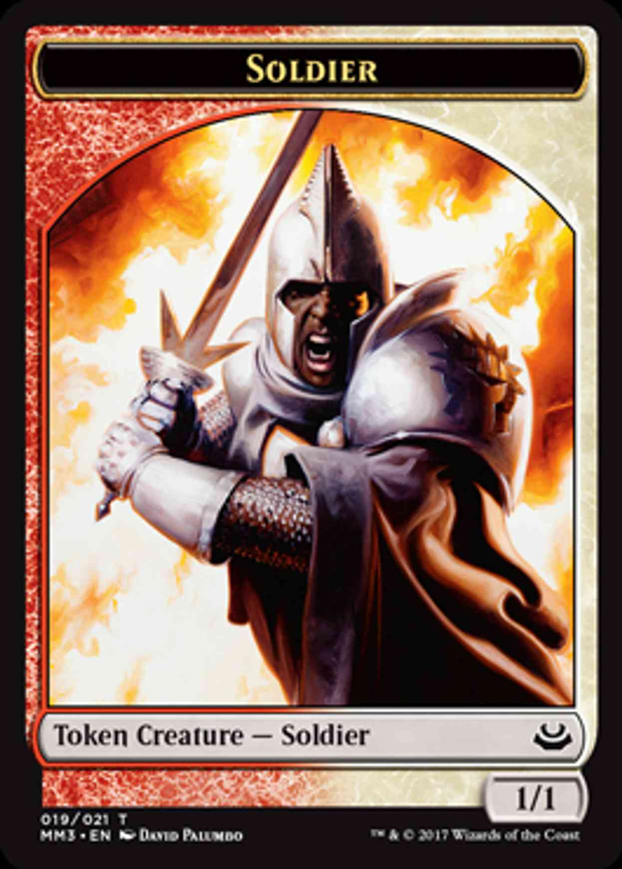 Soldier Token (Red/White) magic card front