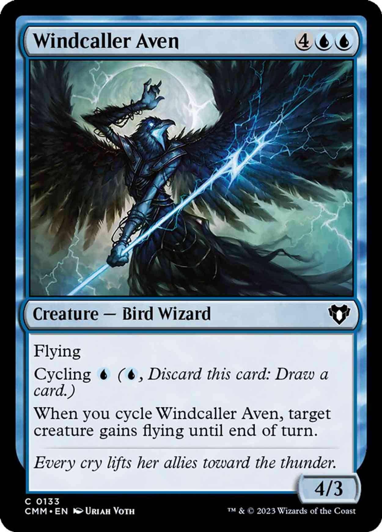 Windcaller Aven magic card front