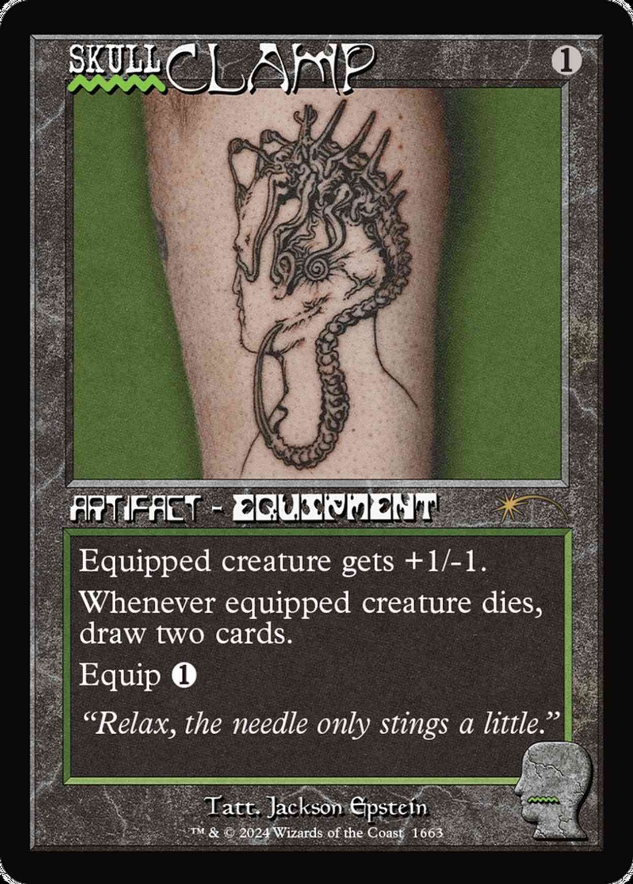 Skullclamp magic card front