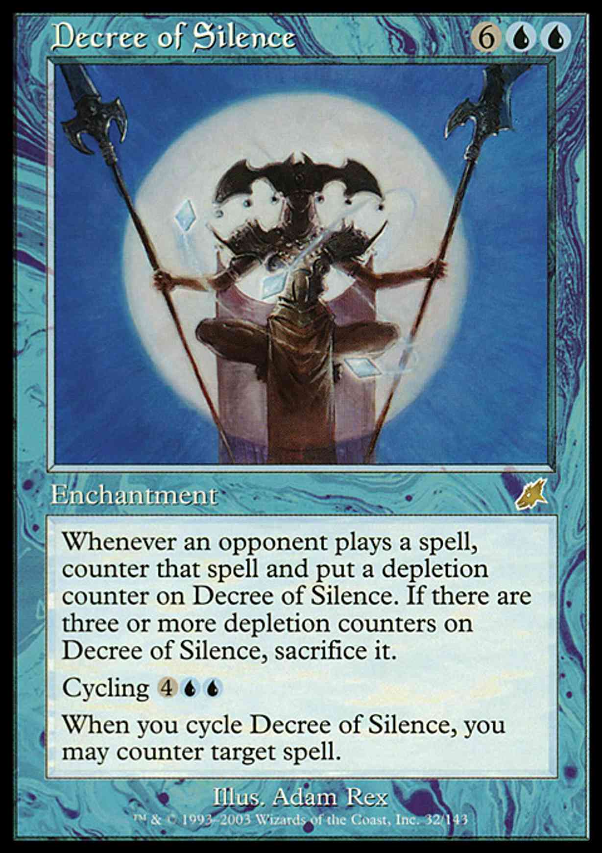 Decree of Silence magic card front