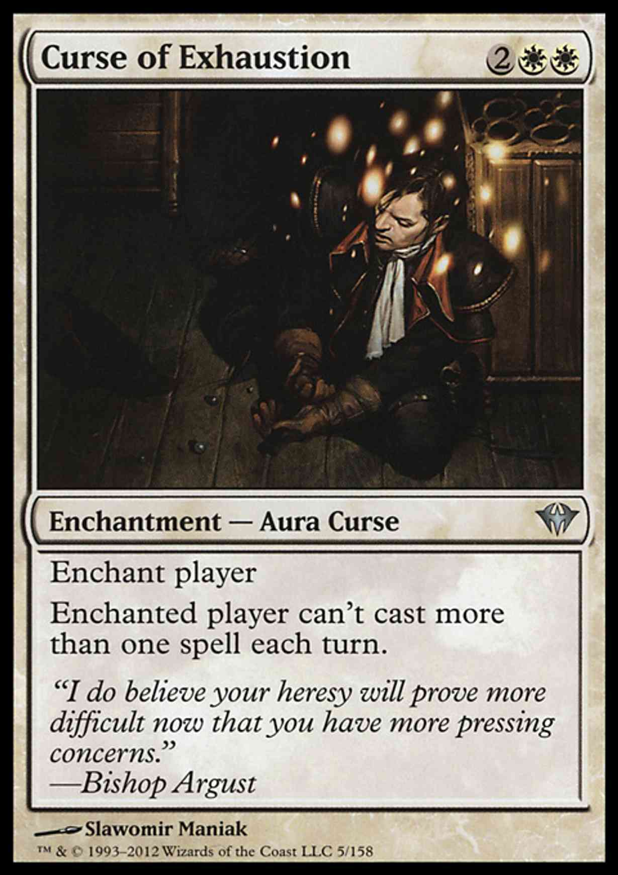 Curse of Exhaustion magic card front
