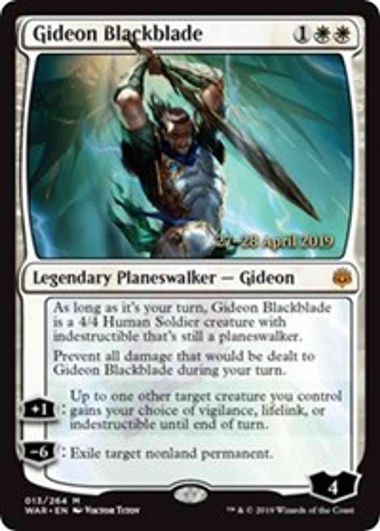 Gideon Blackblade magic card front