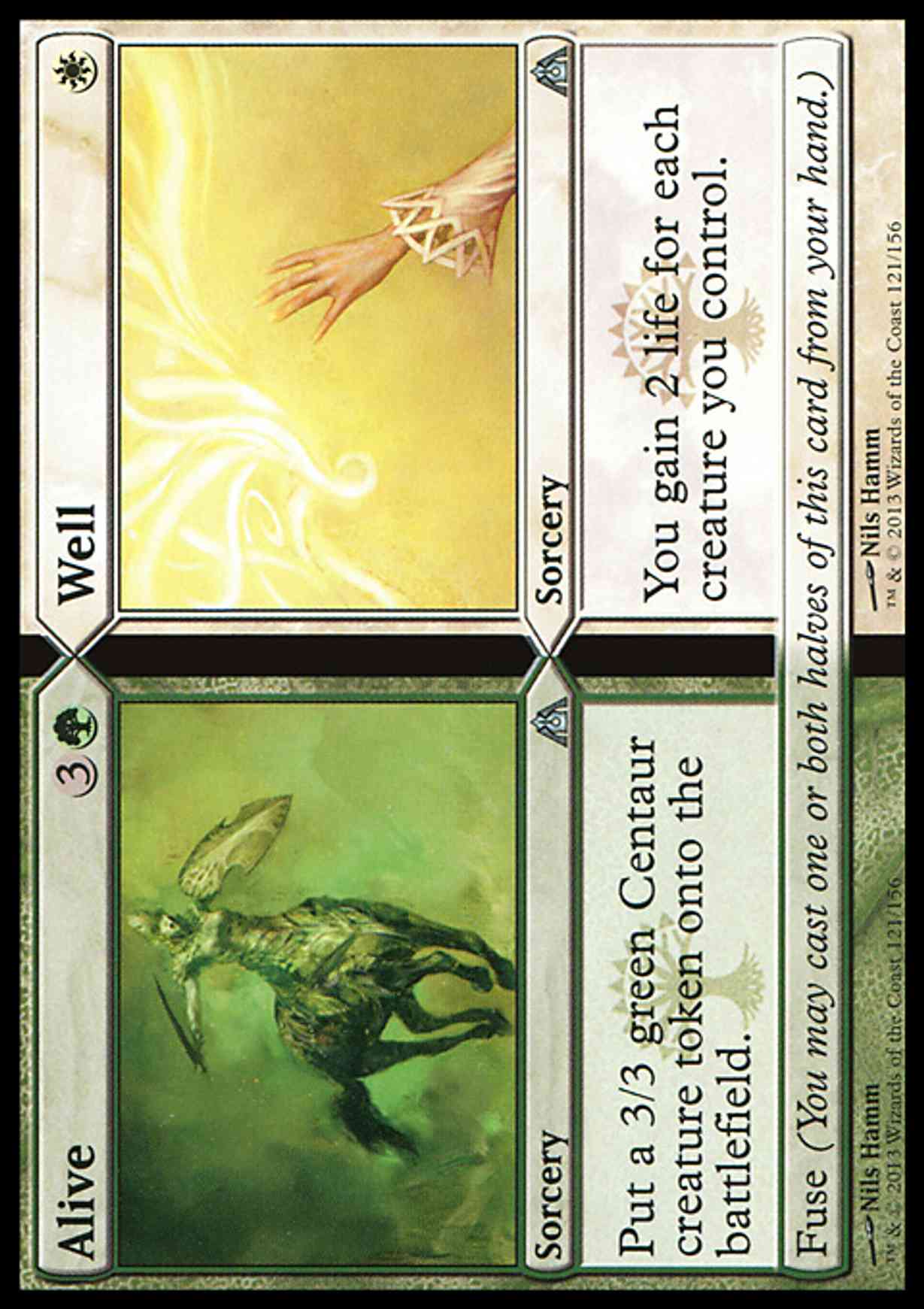 Alive // Well magic card front