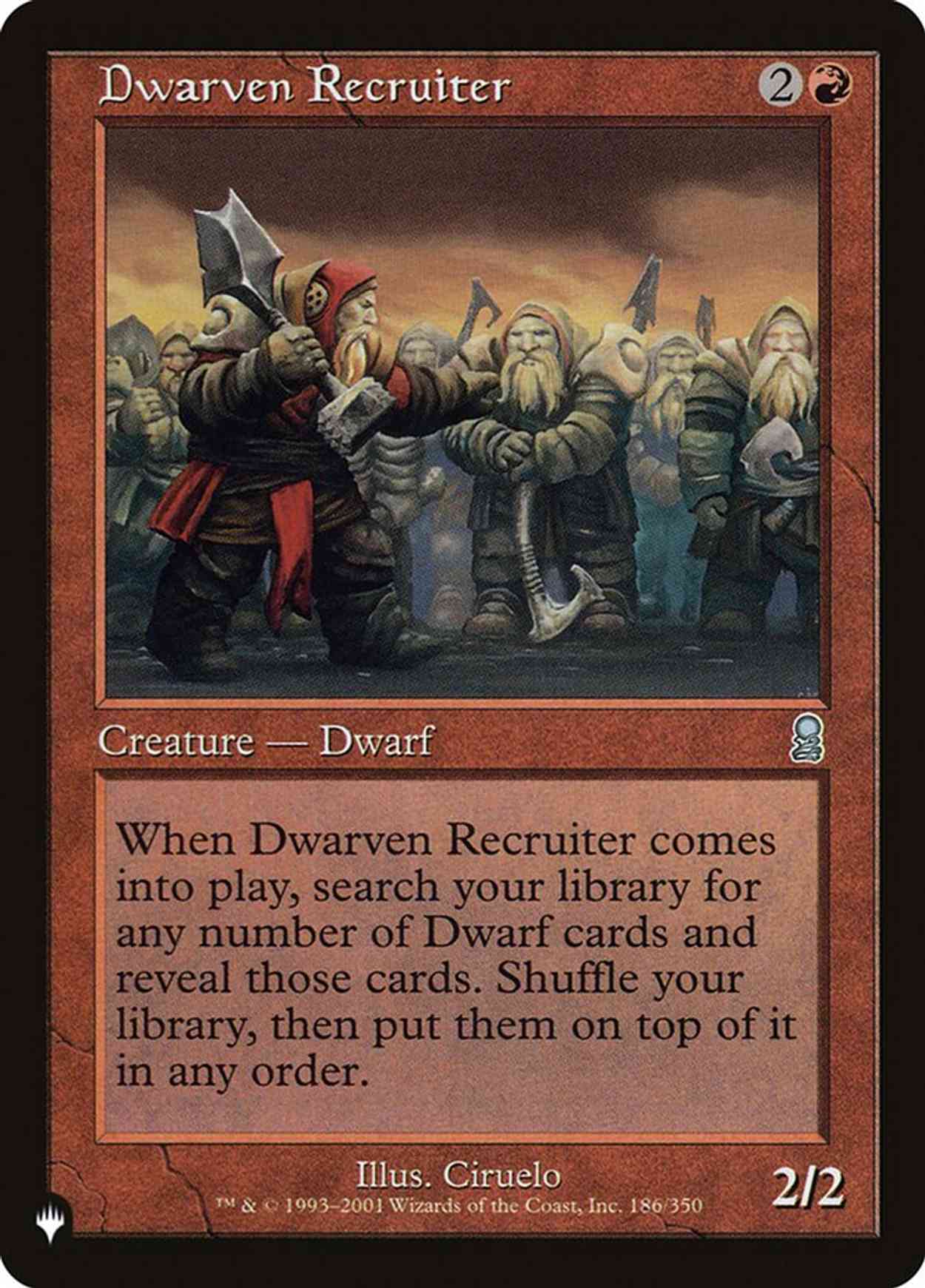 Dwarven Recruiter magic card front