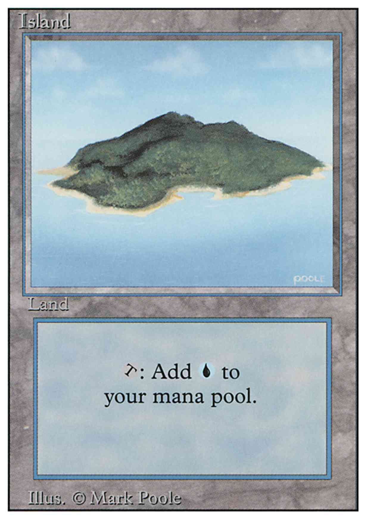 Island (B) magic card front